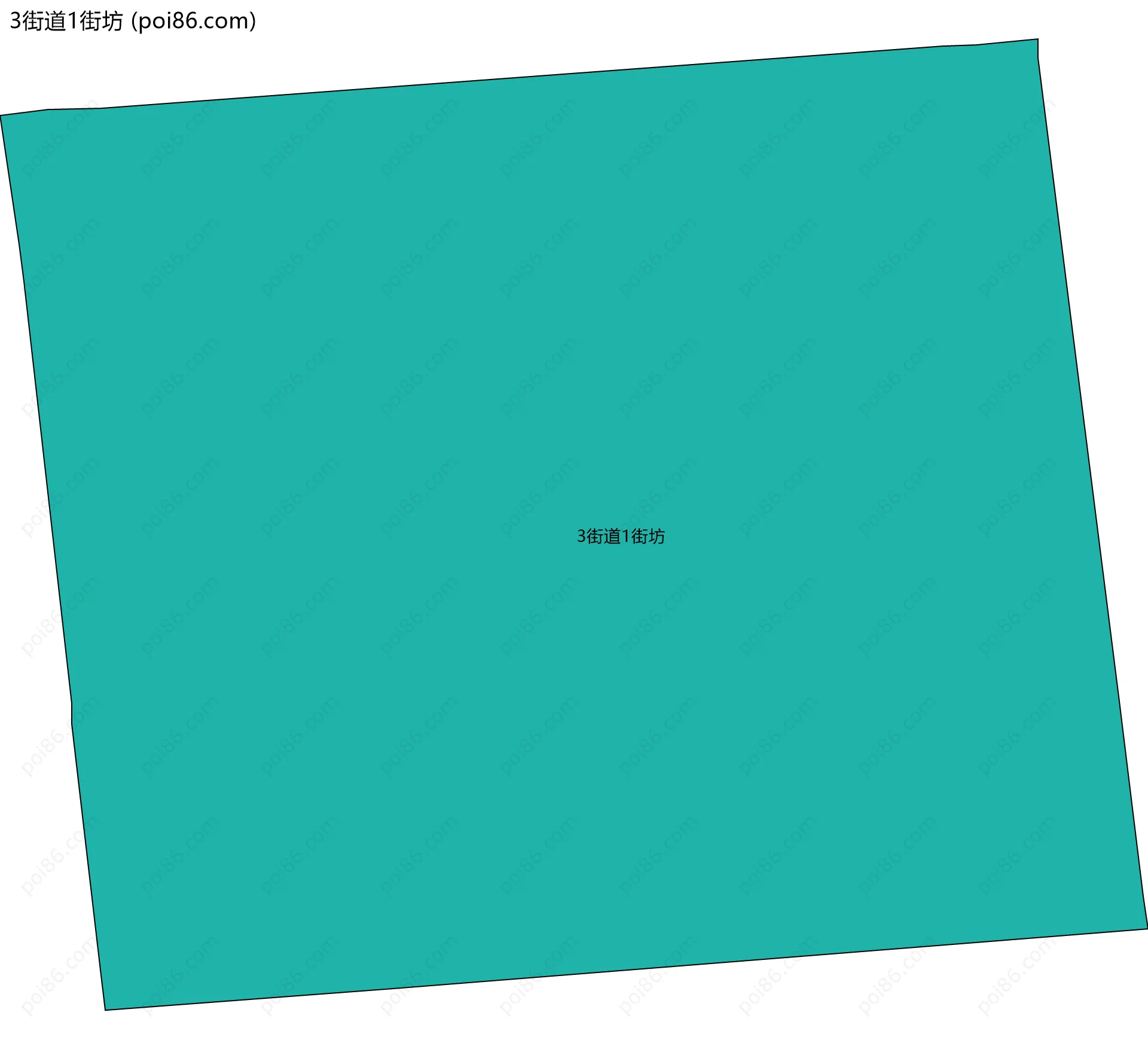 3街道1街坊边界地图