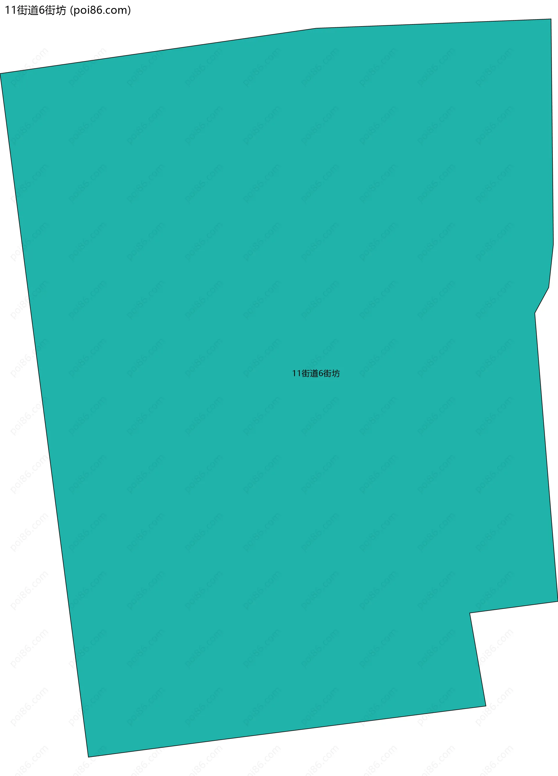 11街道6街坊边界地图