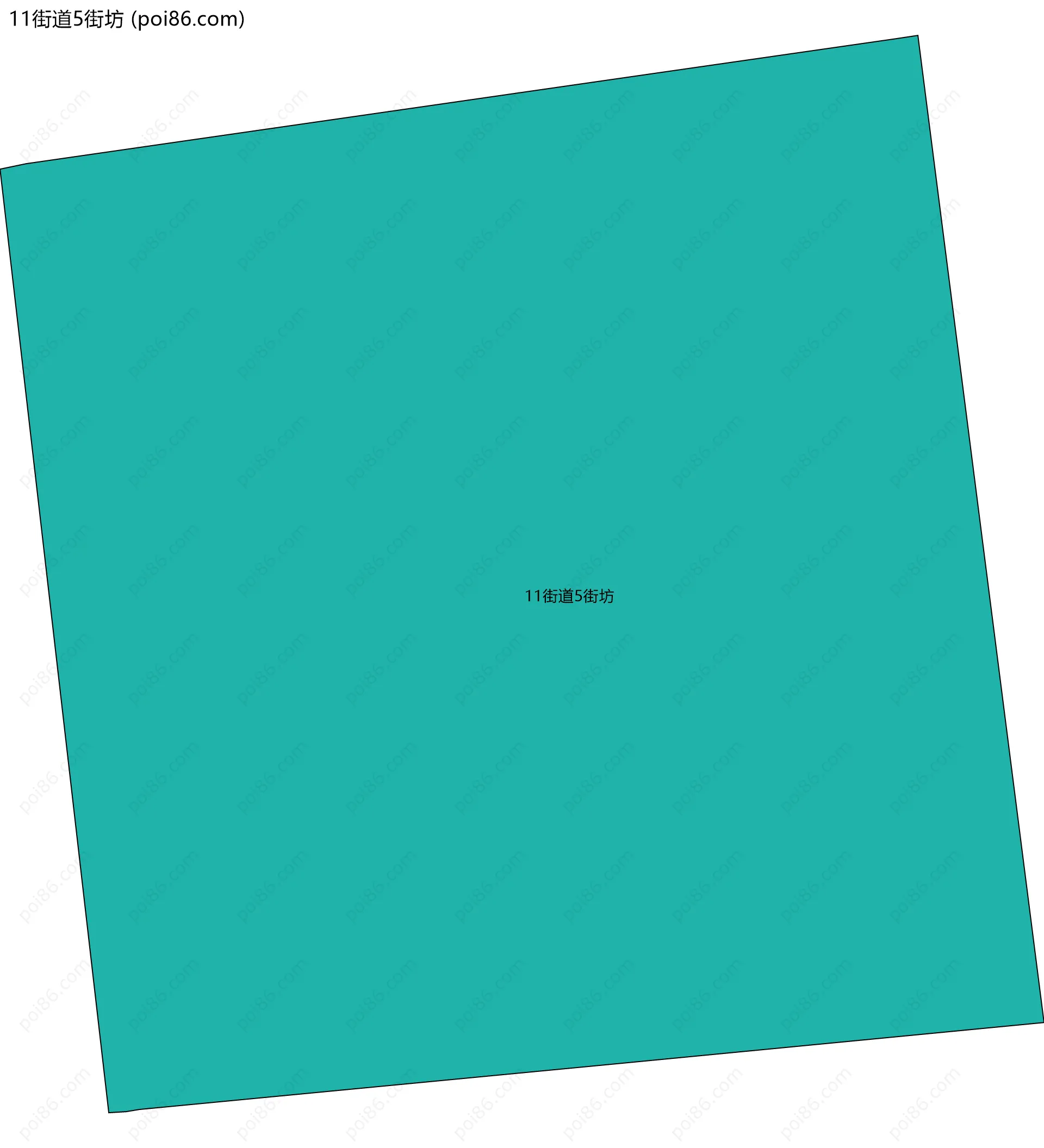 11街道5街坊边界地图