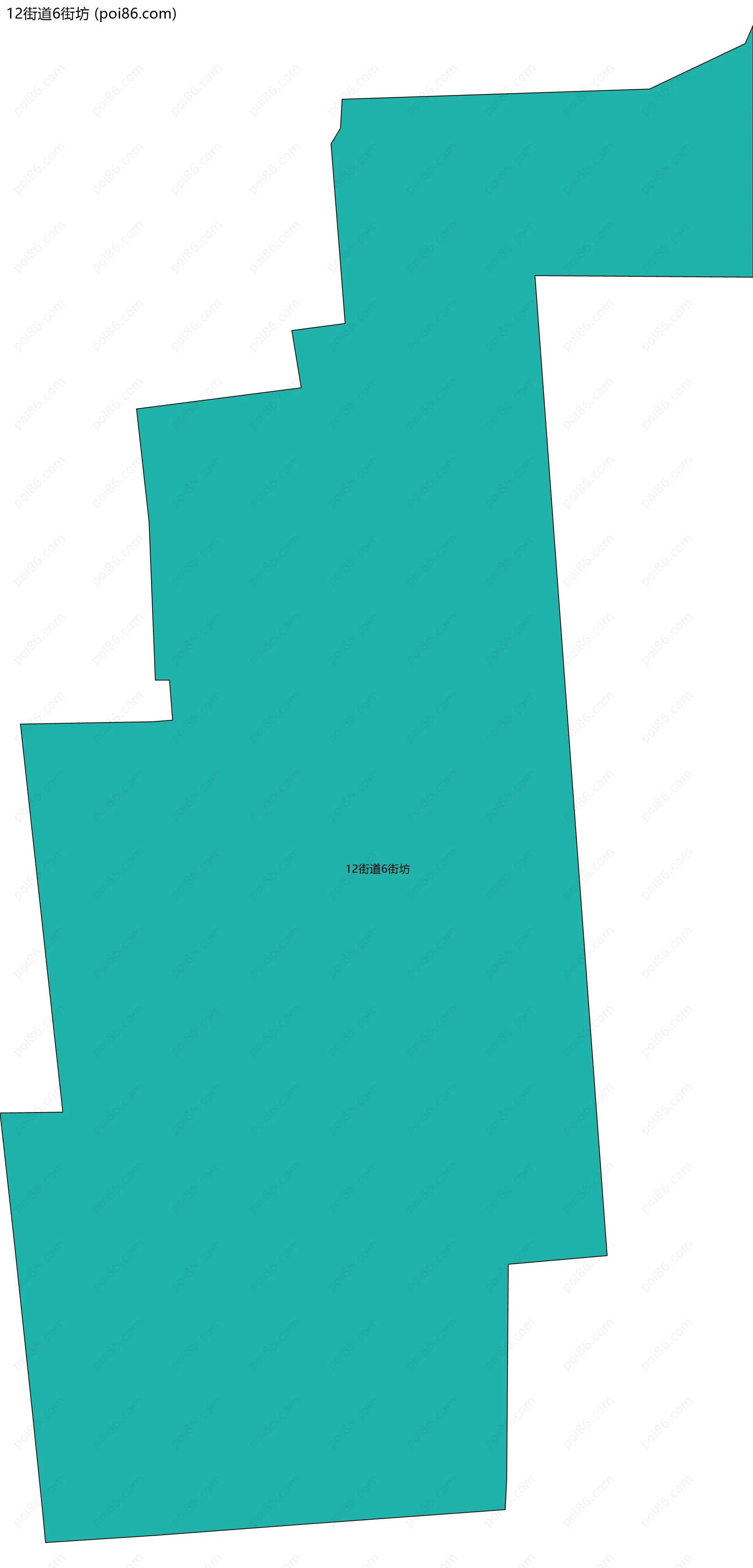 12街道6街坊边界地图