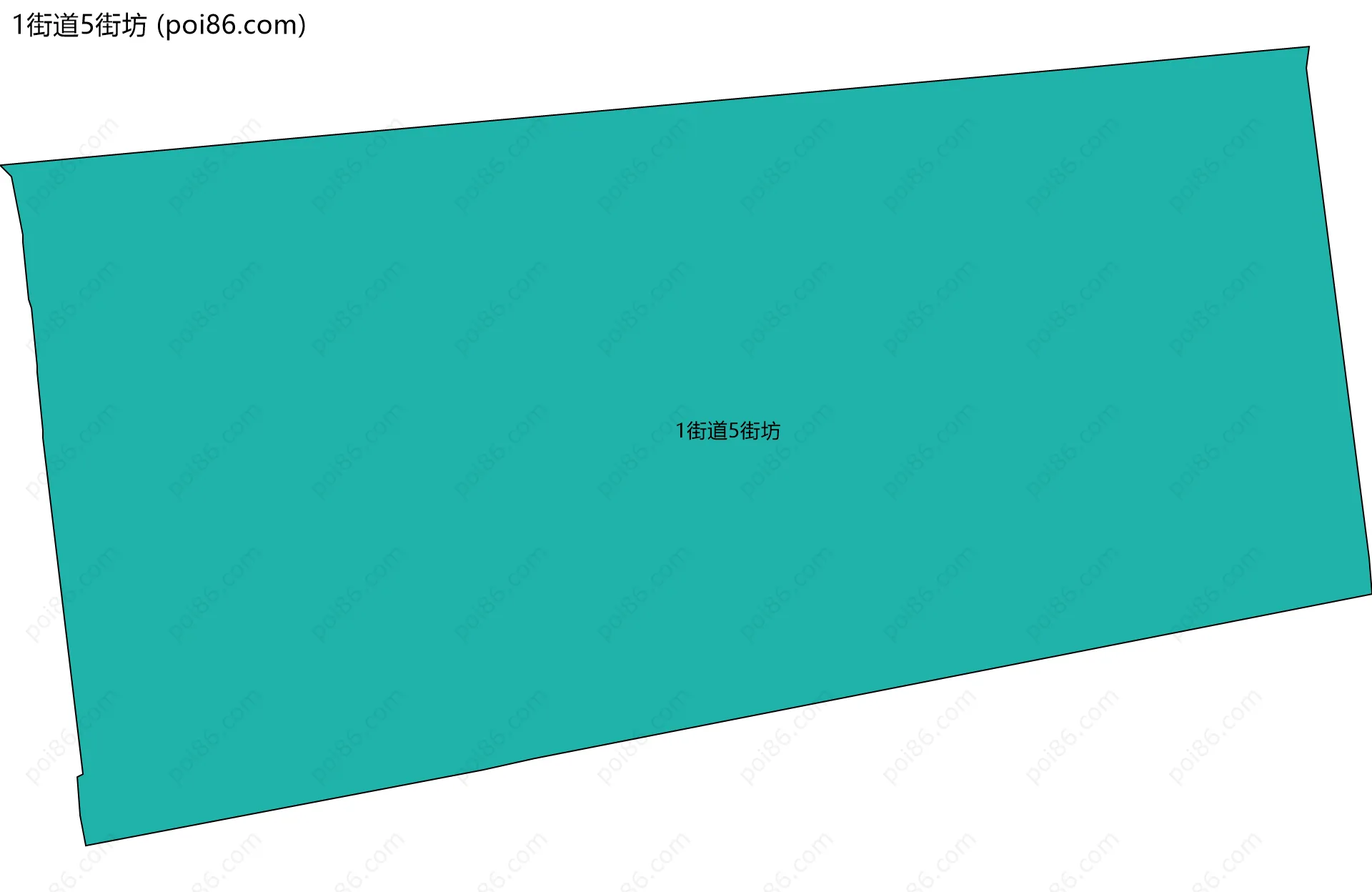 1街道5街坊边界地图