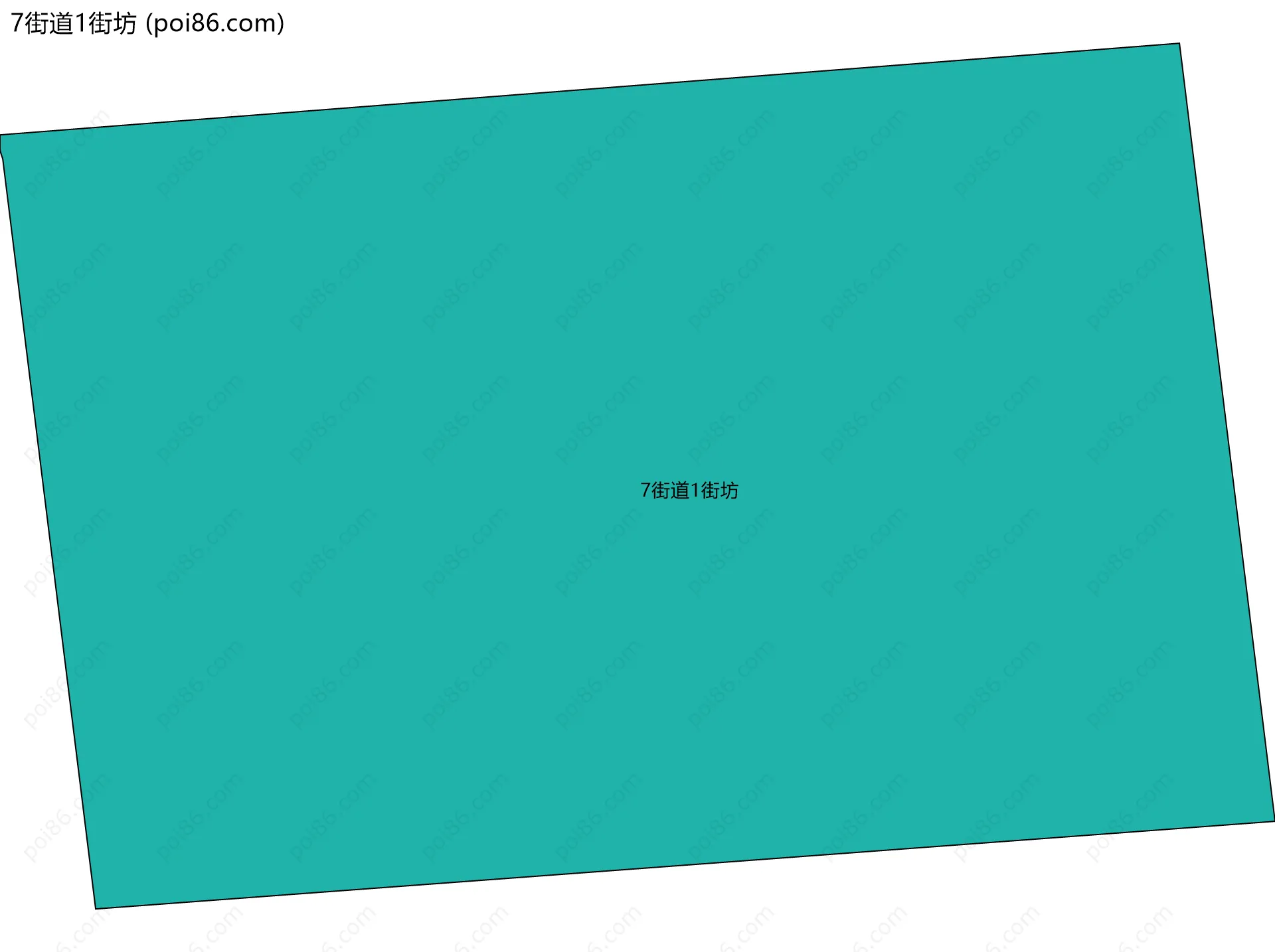 7街道1街坊边界地图
