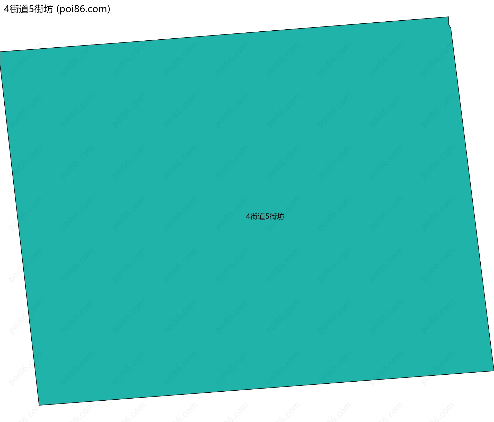 4街道5街坊边界地图