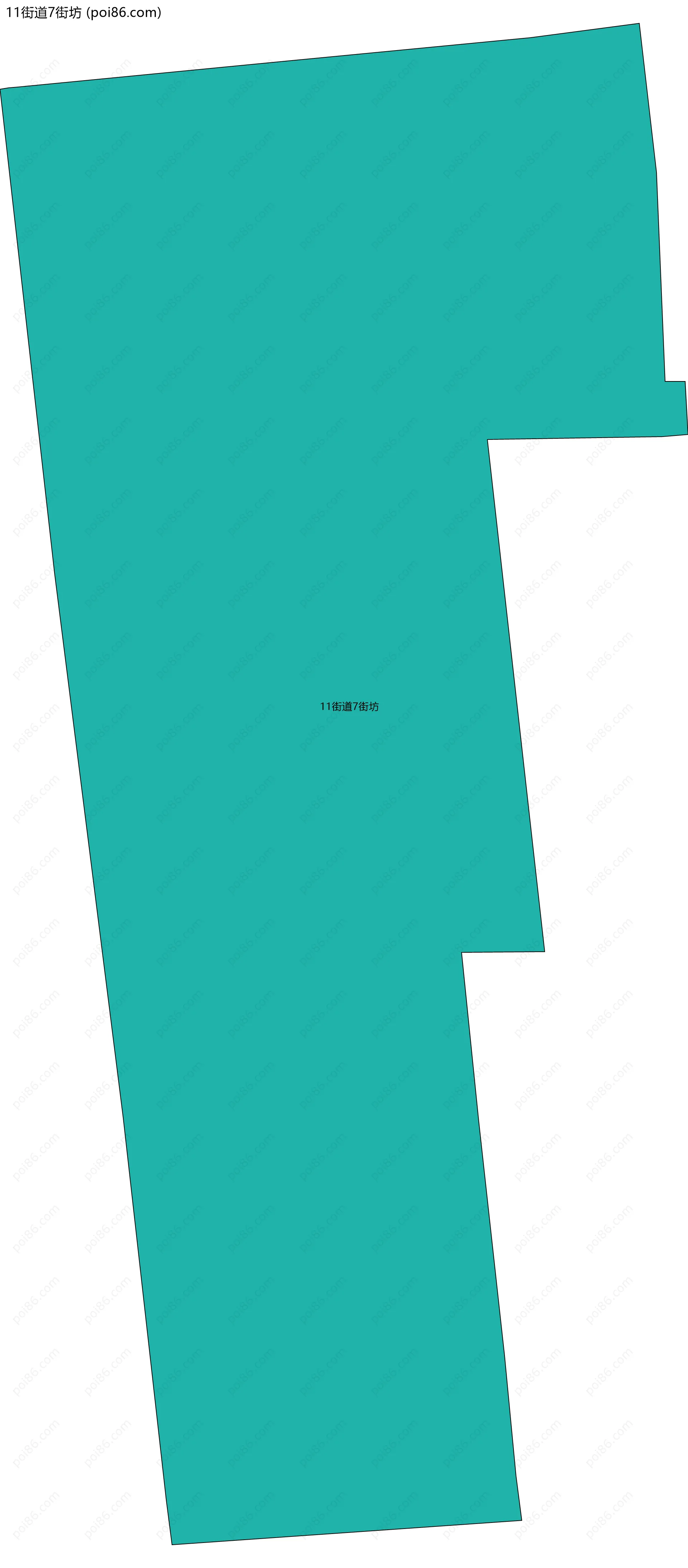 11街道7街坊边界地图