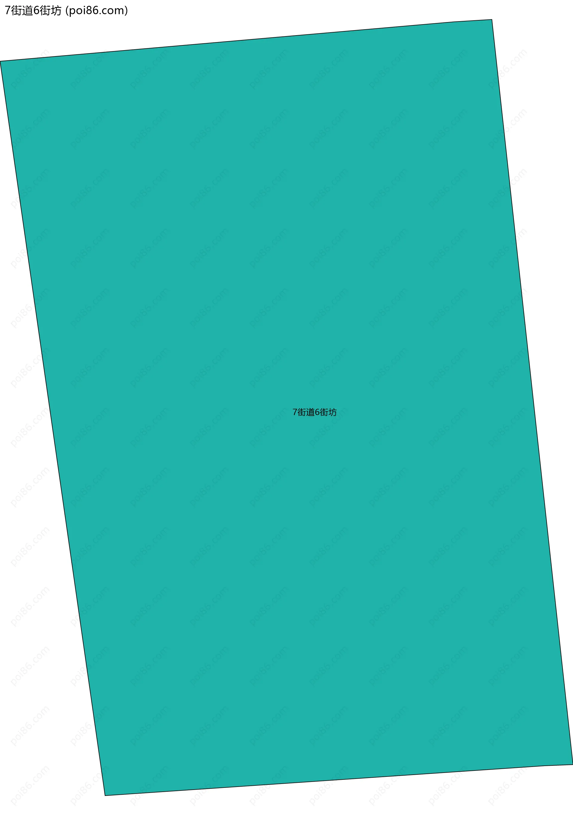 7街道6街坊边界地图