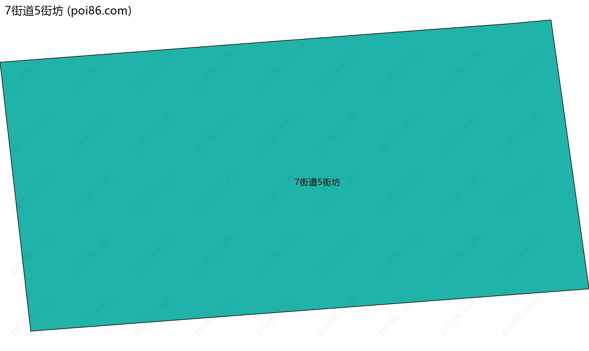 7街道5街坊边界地图