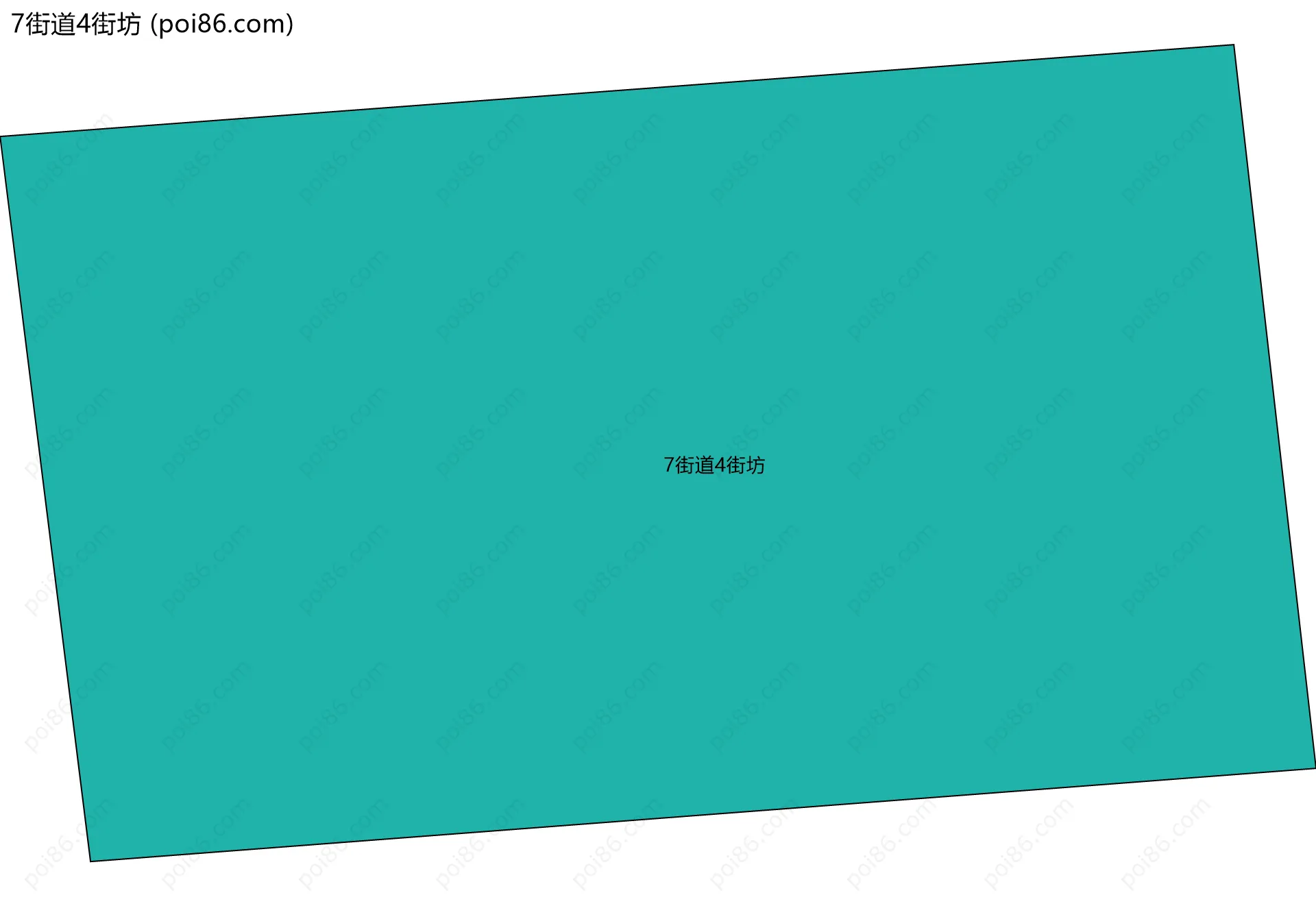 7街道4街坊边界地图