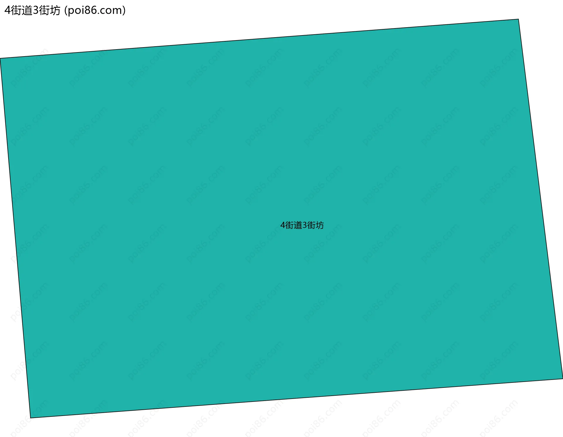 4街道3街坊边界地图