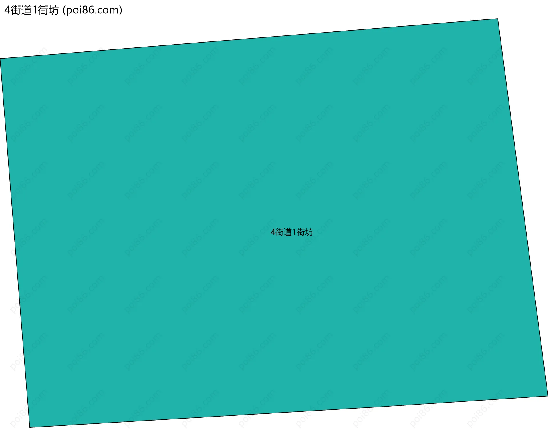 4街道1街坊边界地图