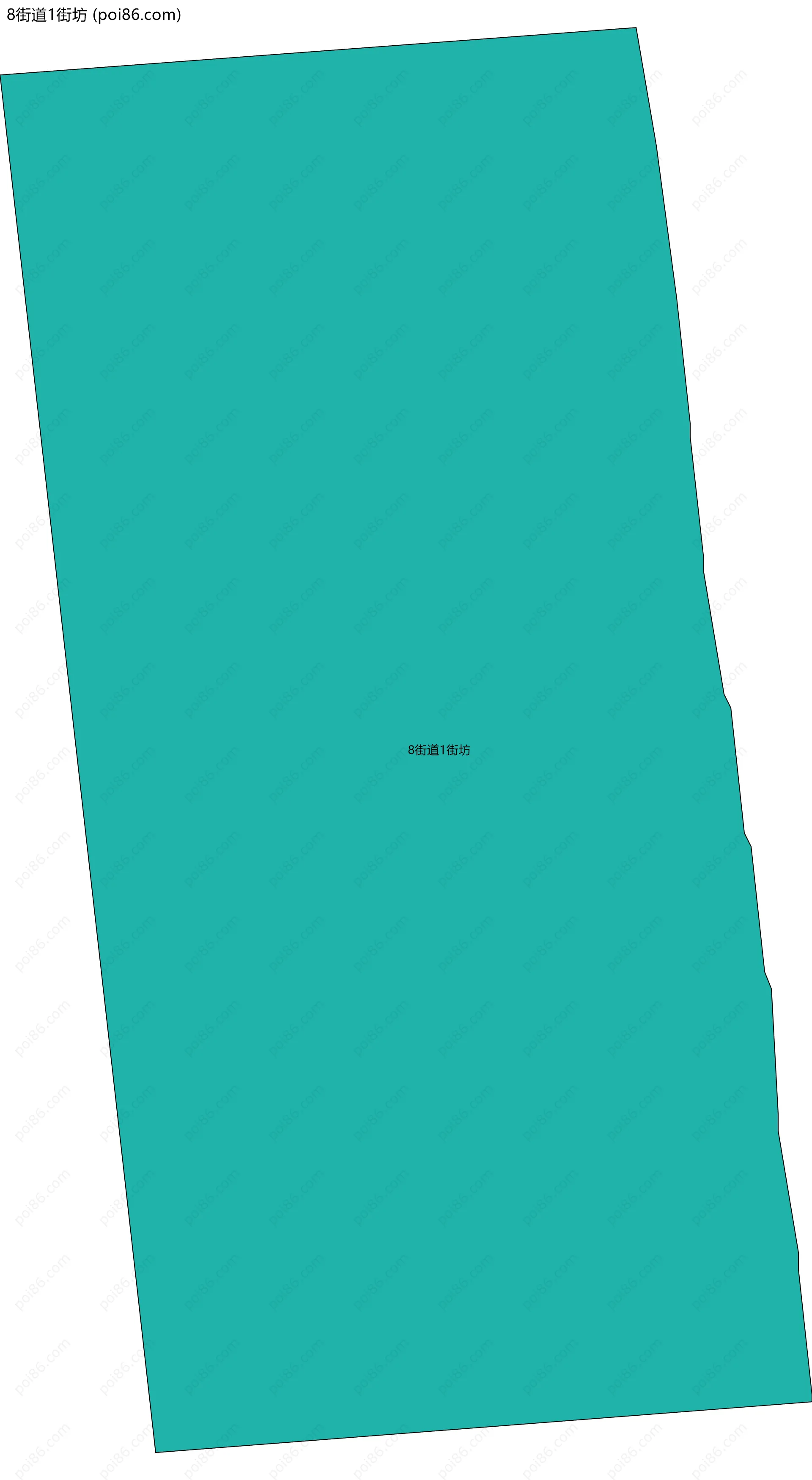 8街道1街坊边界地图