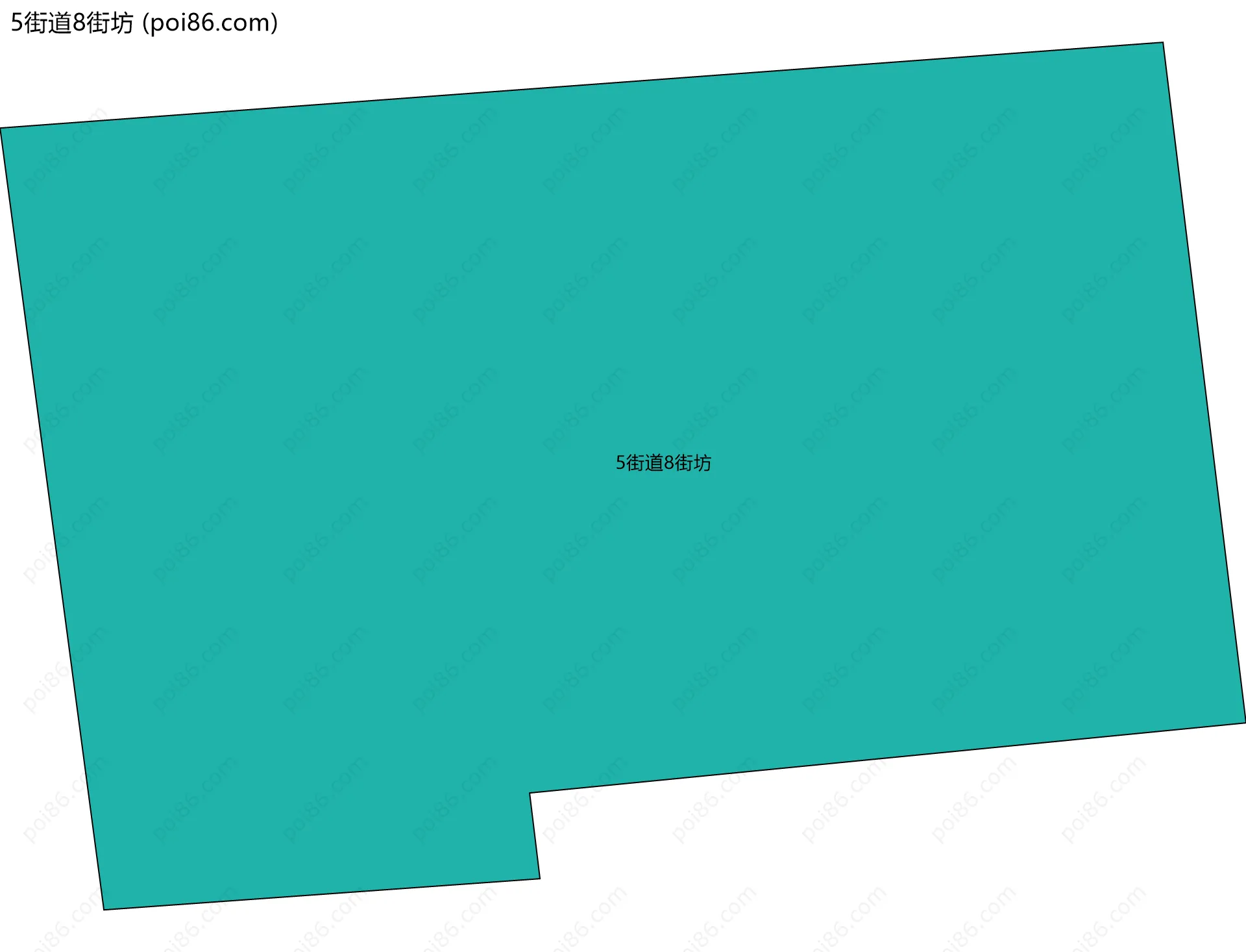 5街道8街坊边界地图