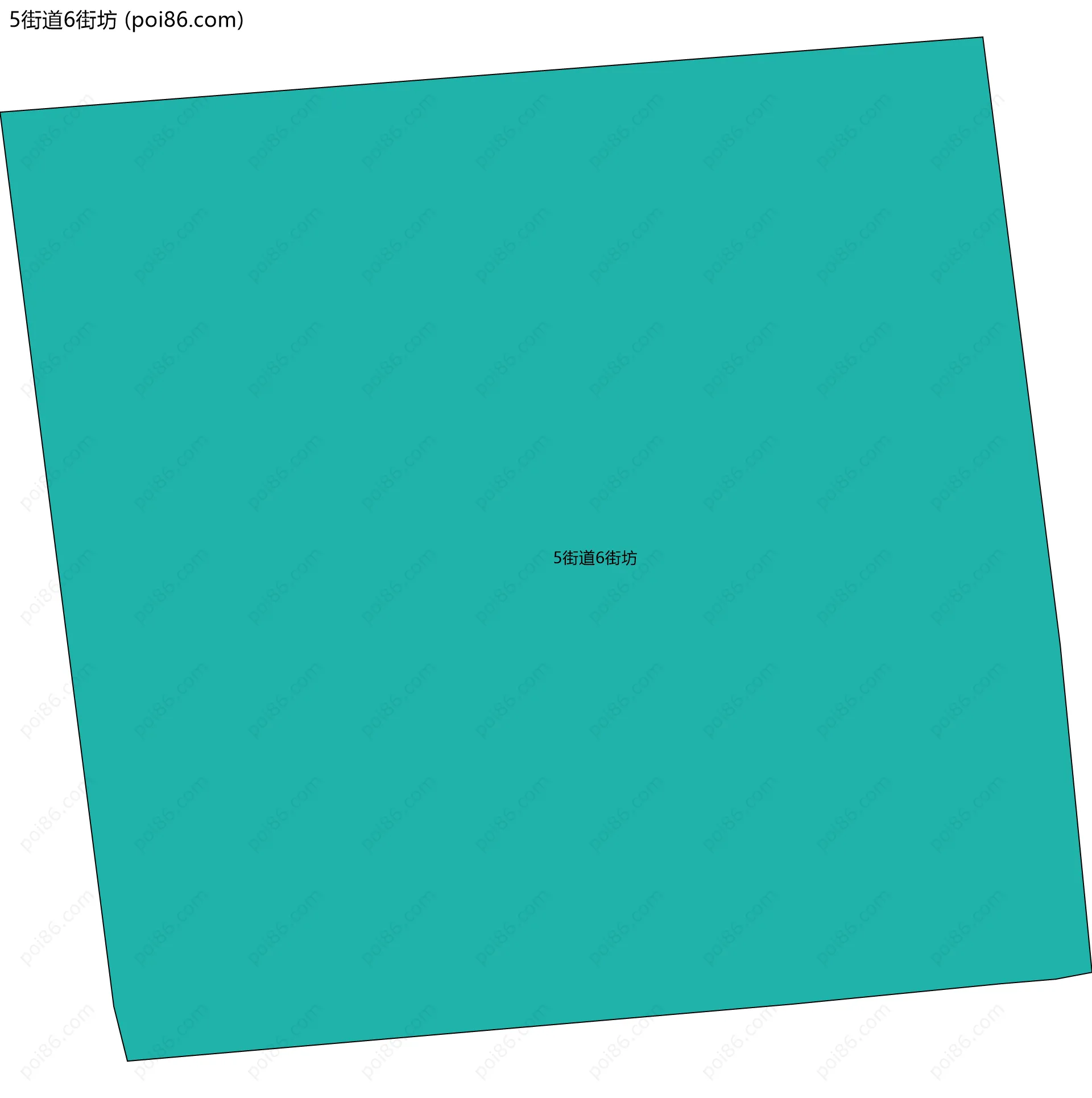 5街道6街坊边界地图