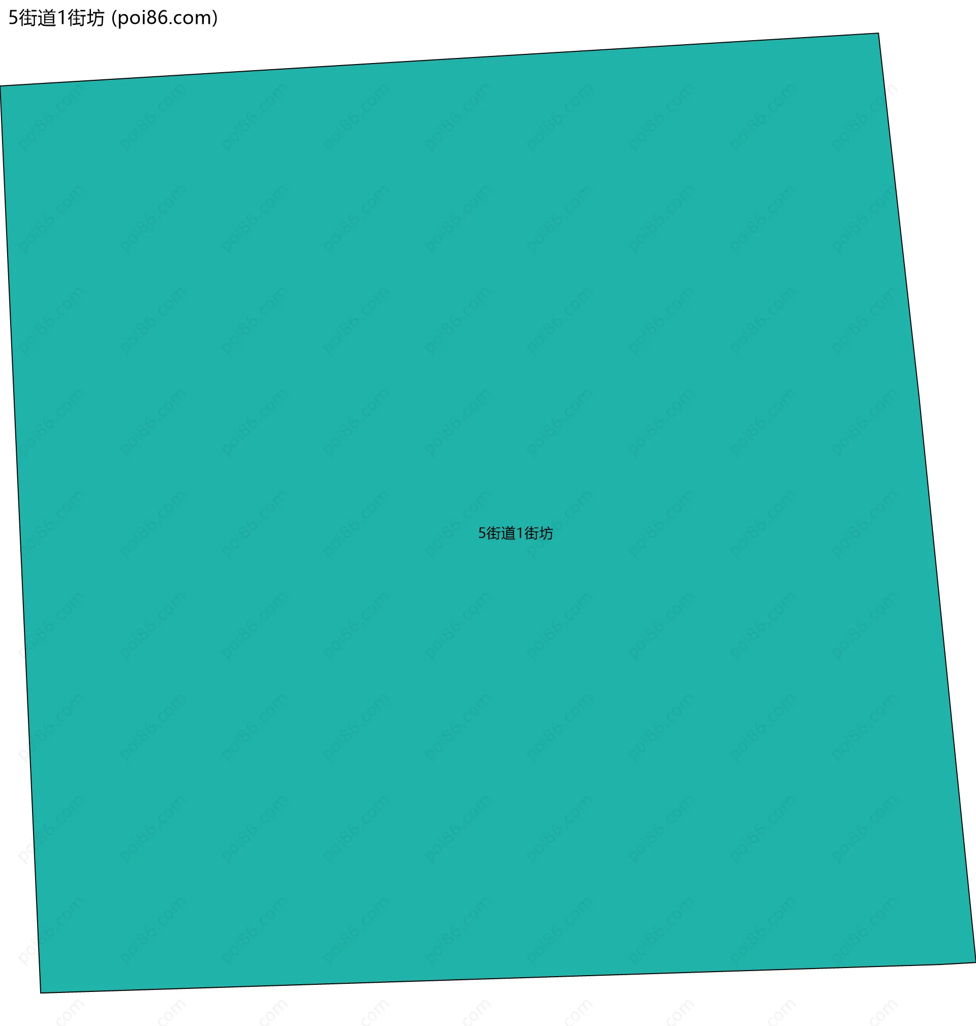 5街道1街坊边界地图