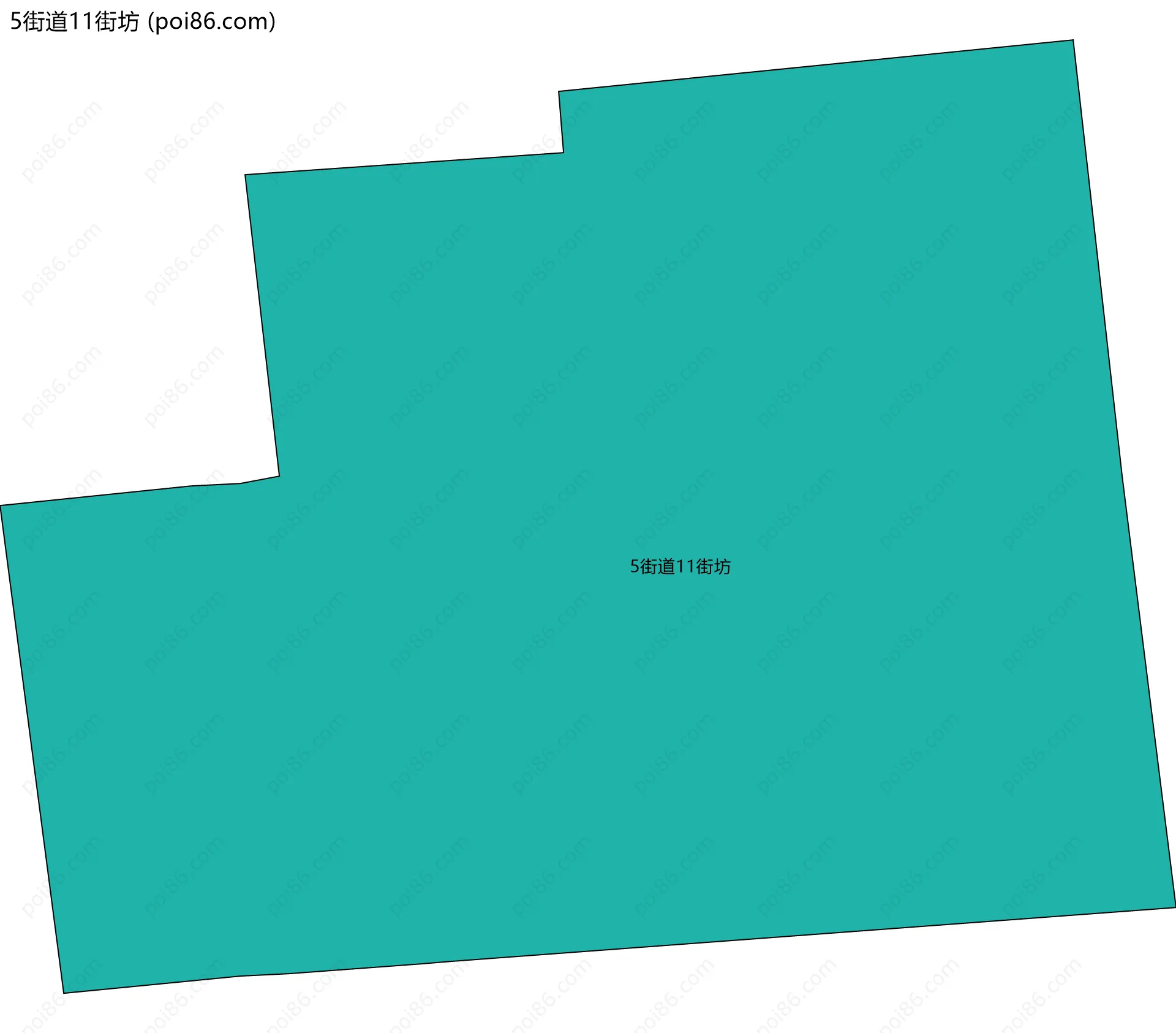 5街道11街坊边界地图