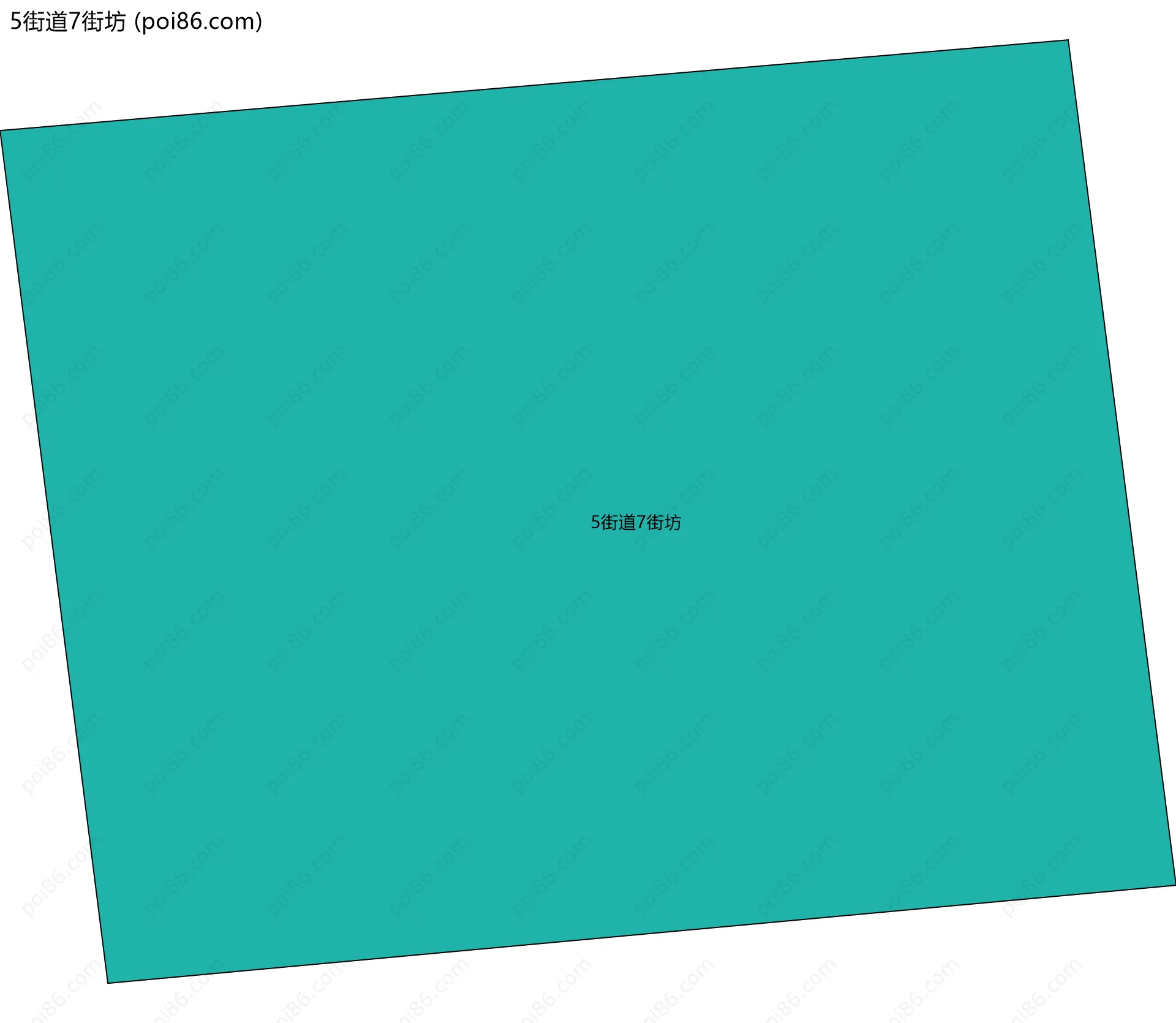 5街道7街坊边界地图