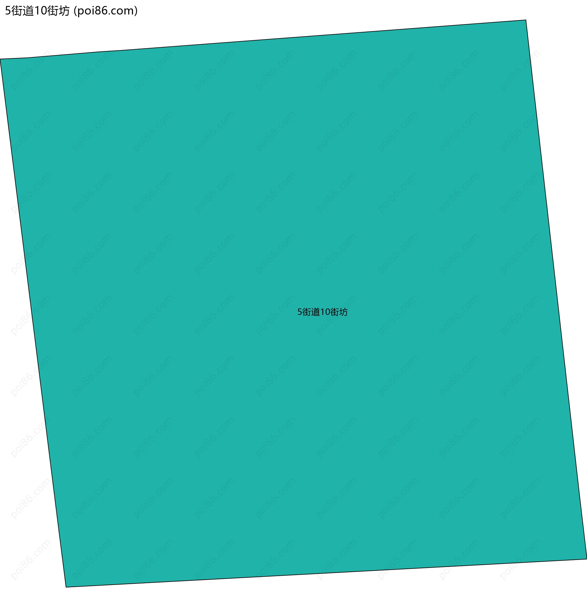 5街道10街坊边界地图