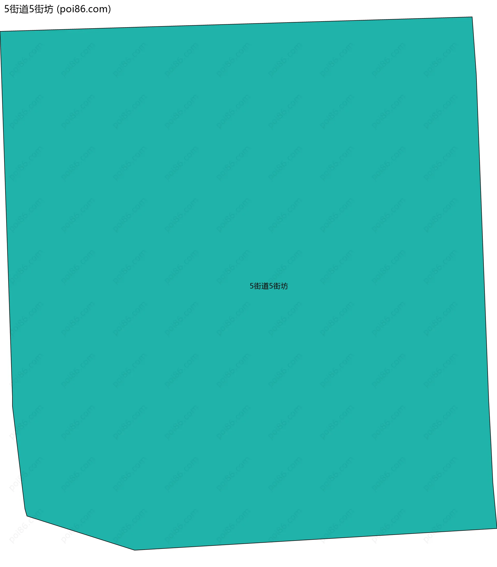 5街道5街坊边界地图