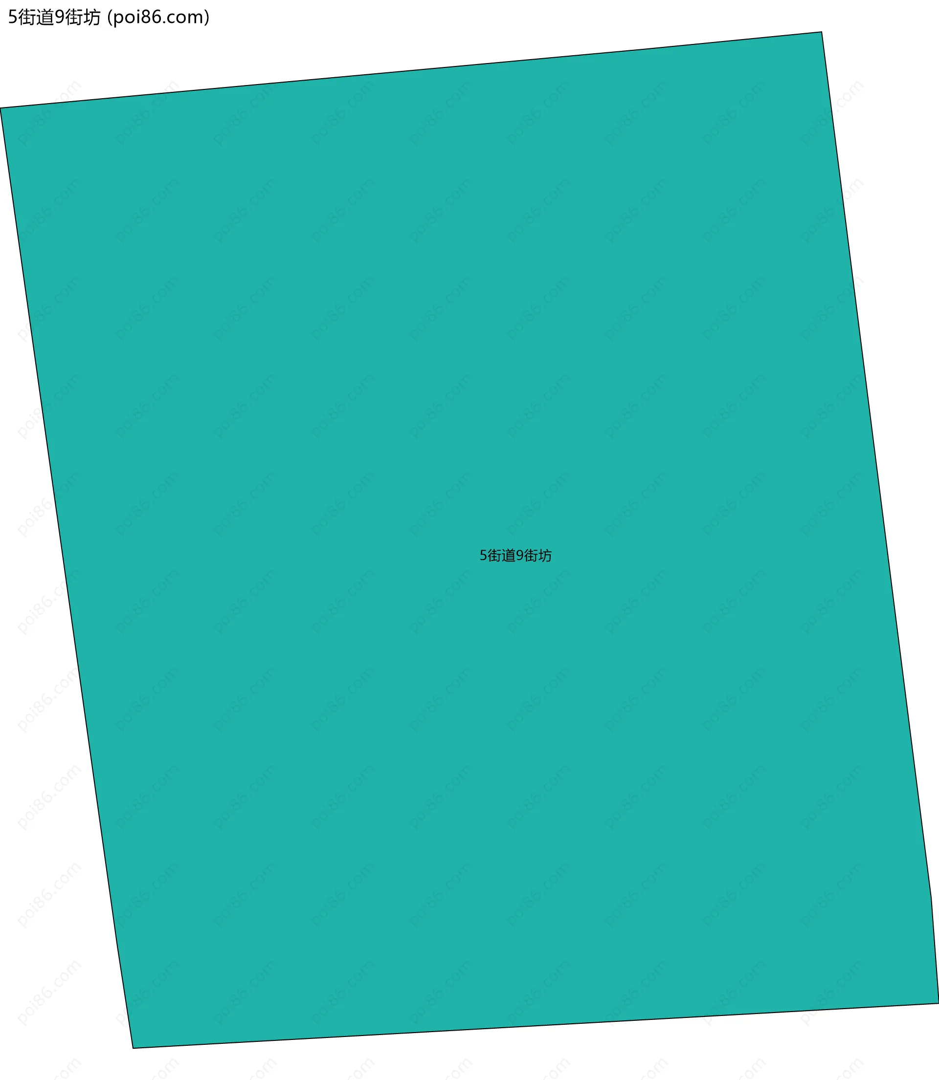 5街道9街坊边界地图