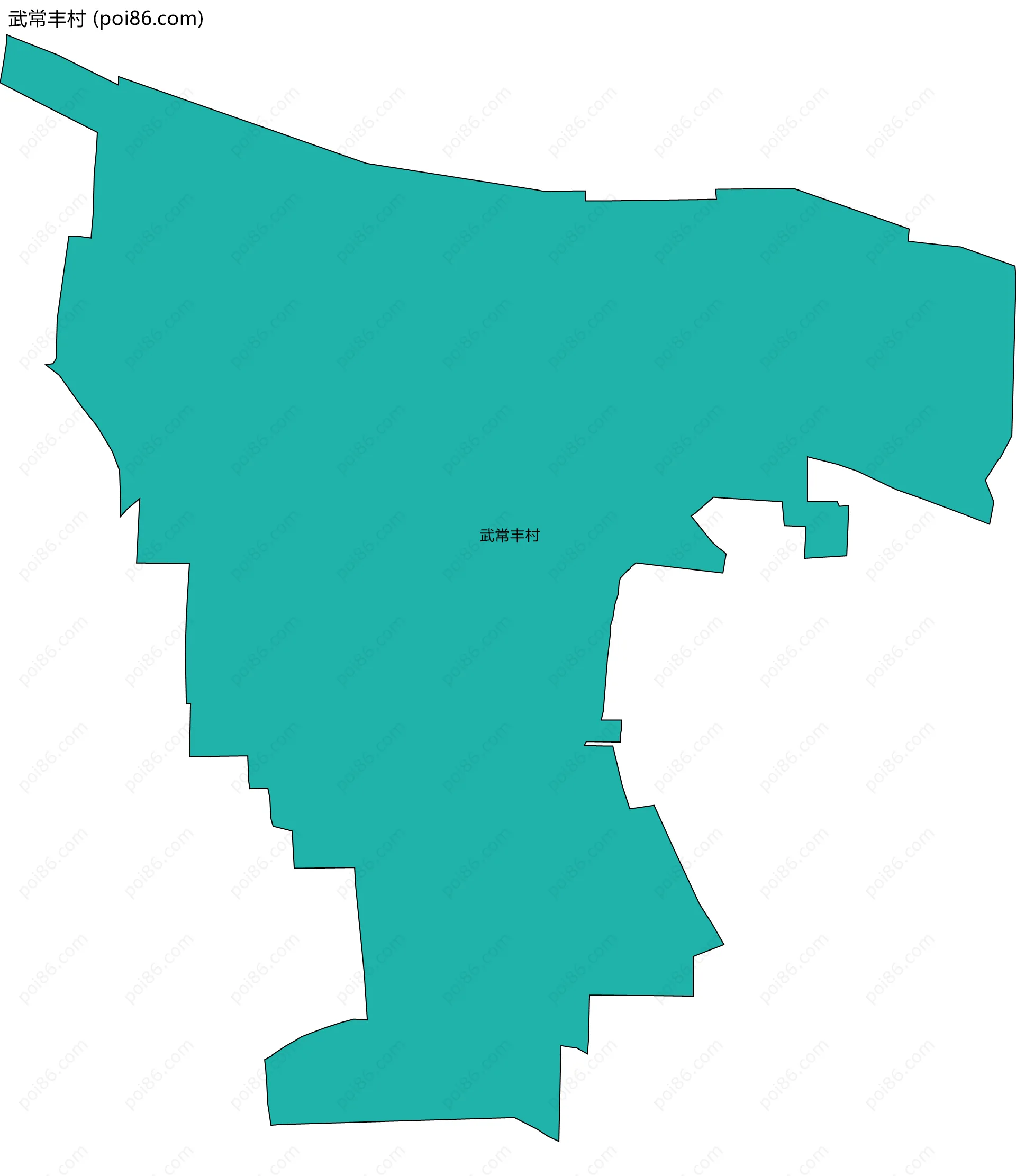 武常丰村边界地图