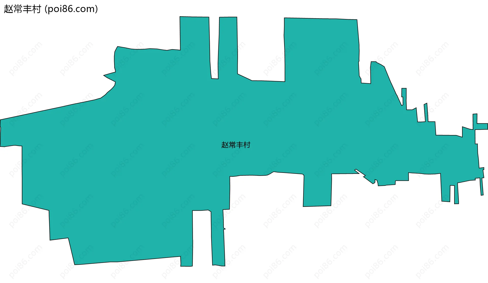 赵常丰村边界地图