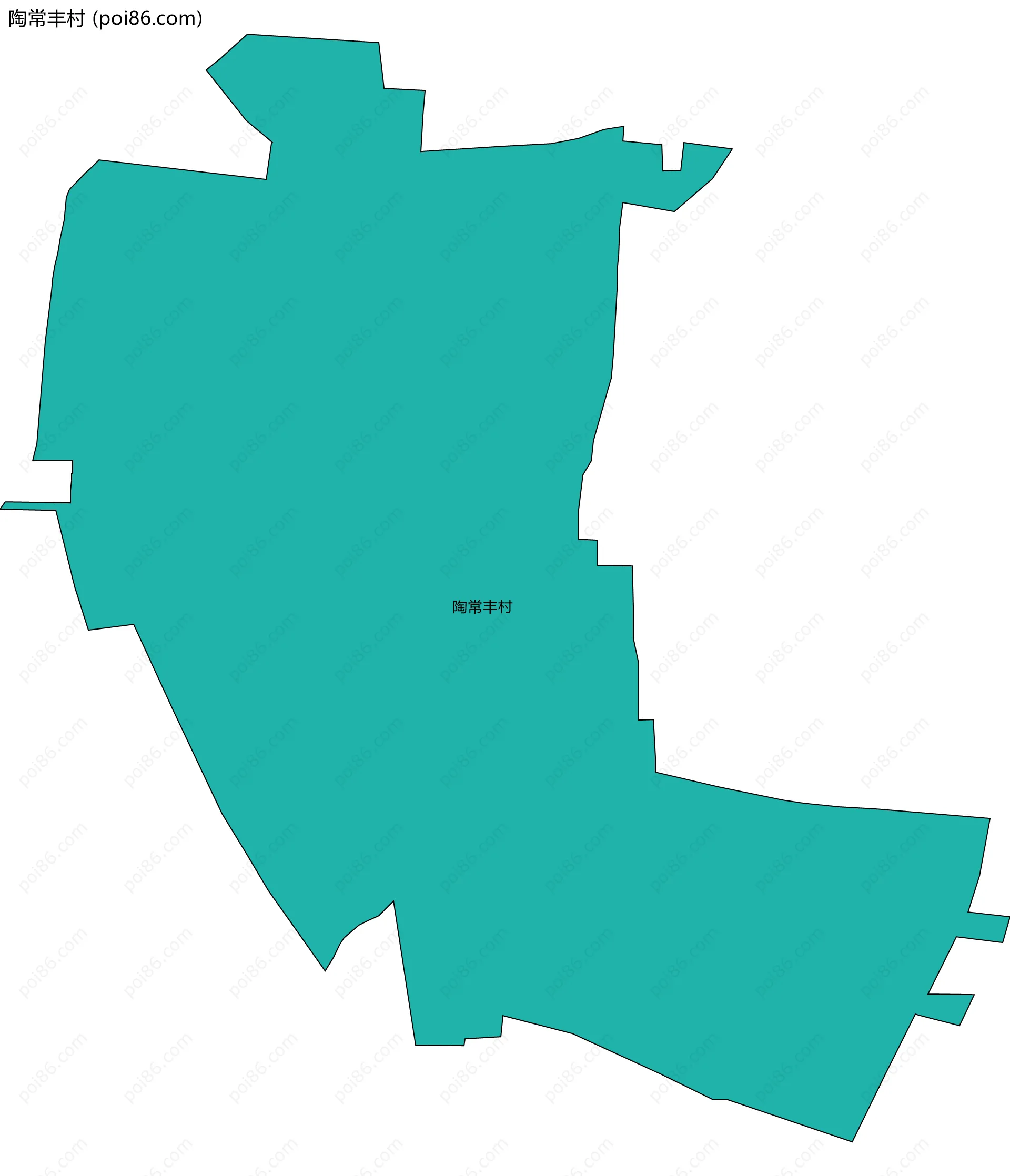 陶常丰村边界地图