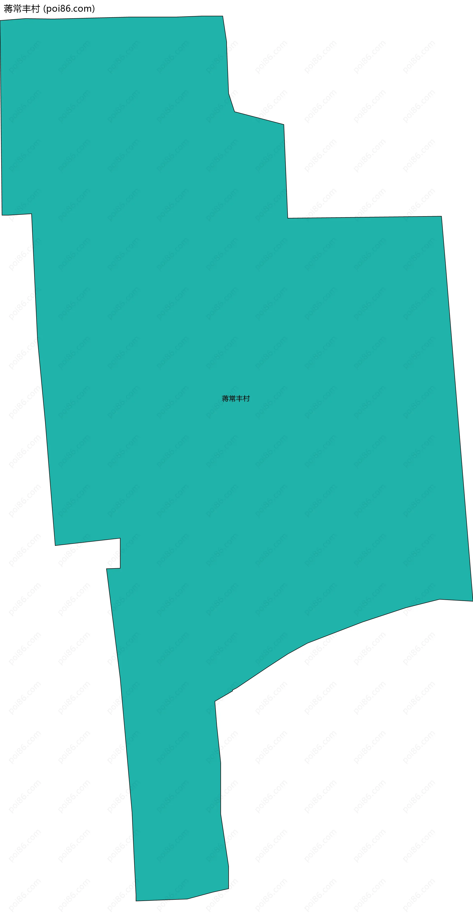 蒋常丰村边界地图