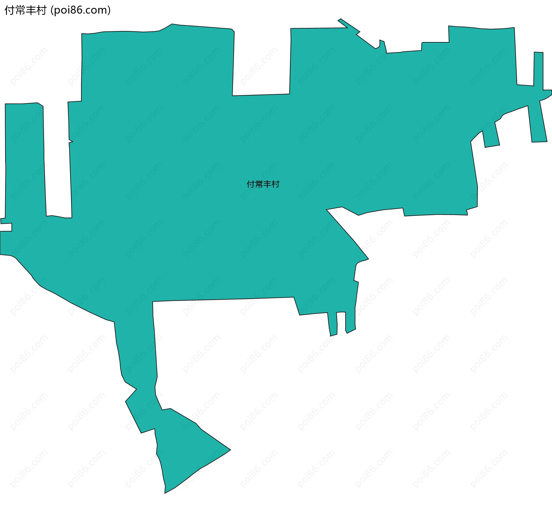 付常丰村边界地图