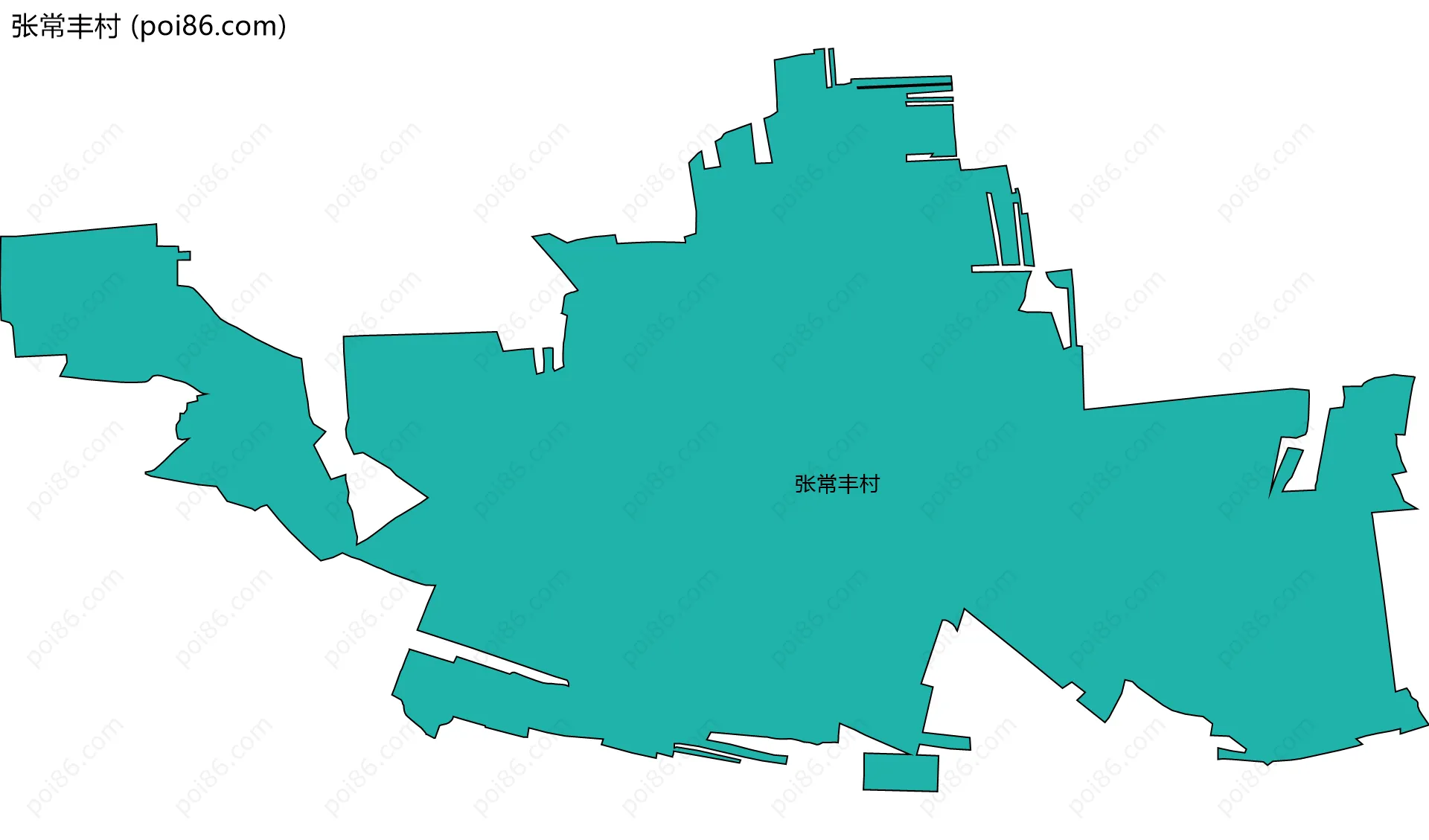 张常丰村边界地图