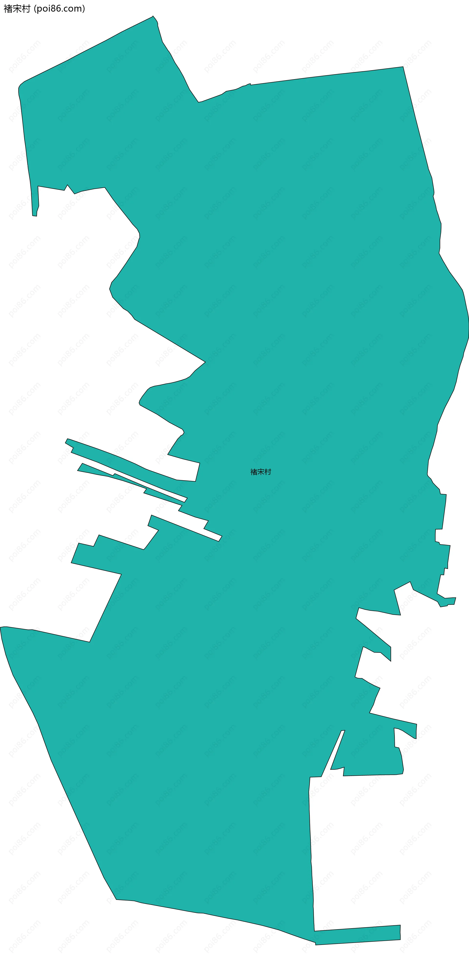 褚宋村边界地图