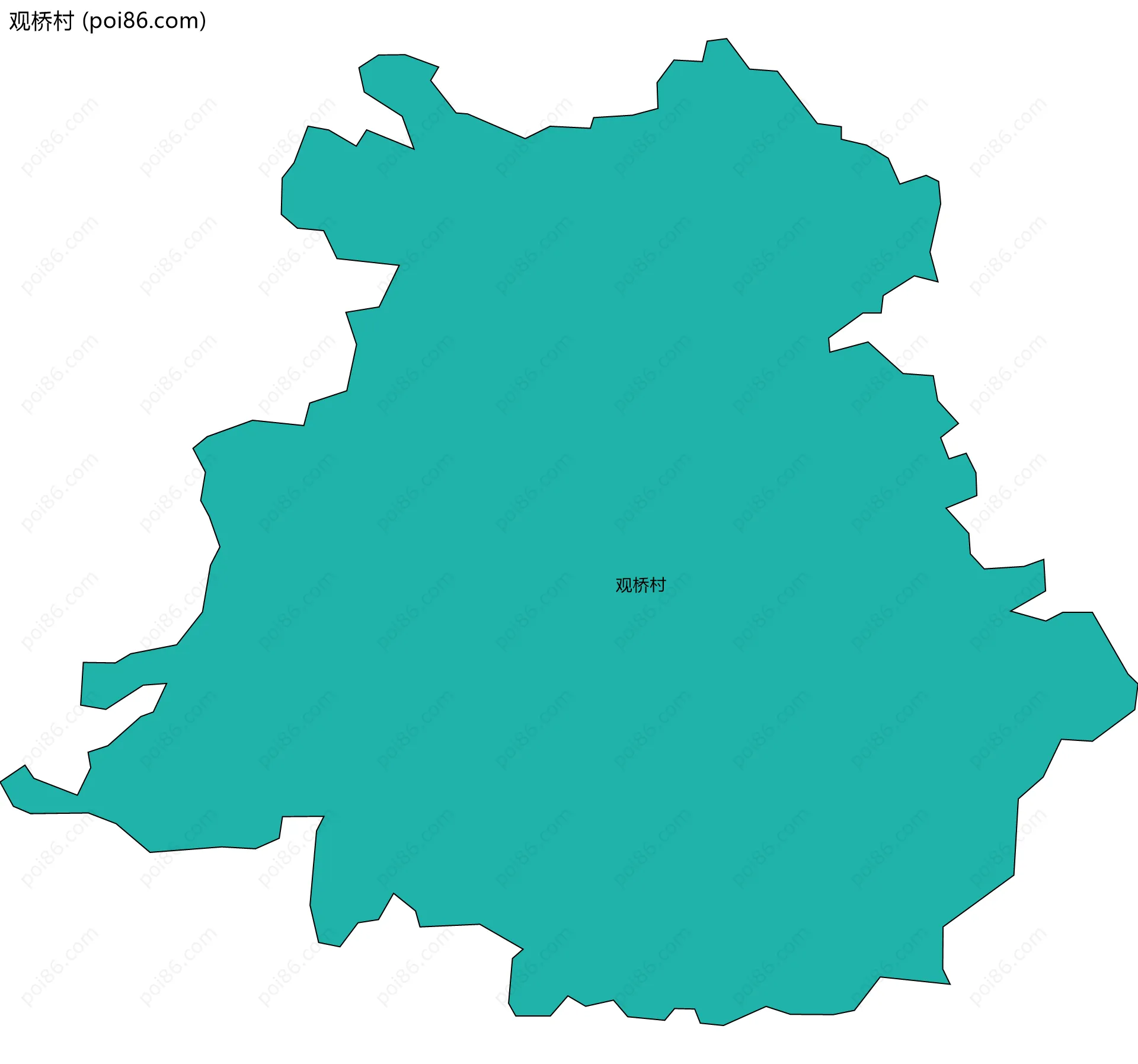 观桥村边界地图