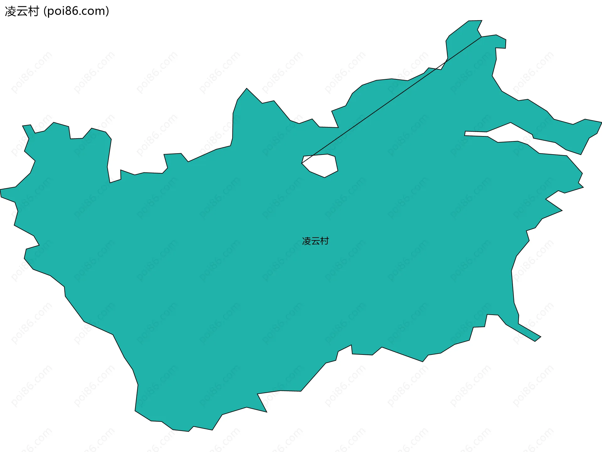 凌云村边界地图