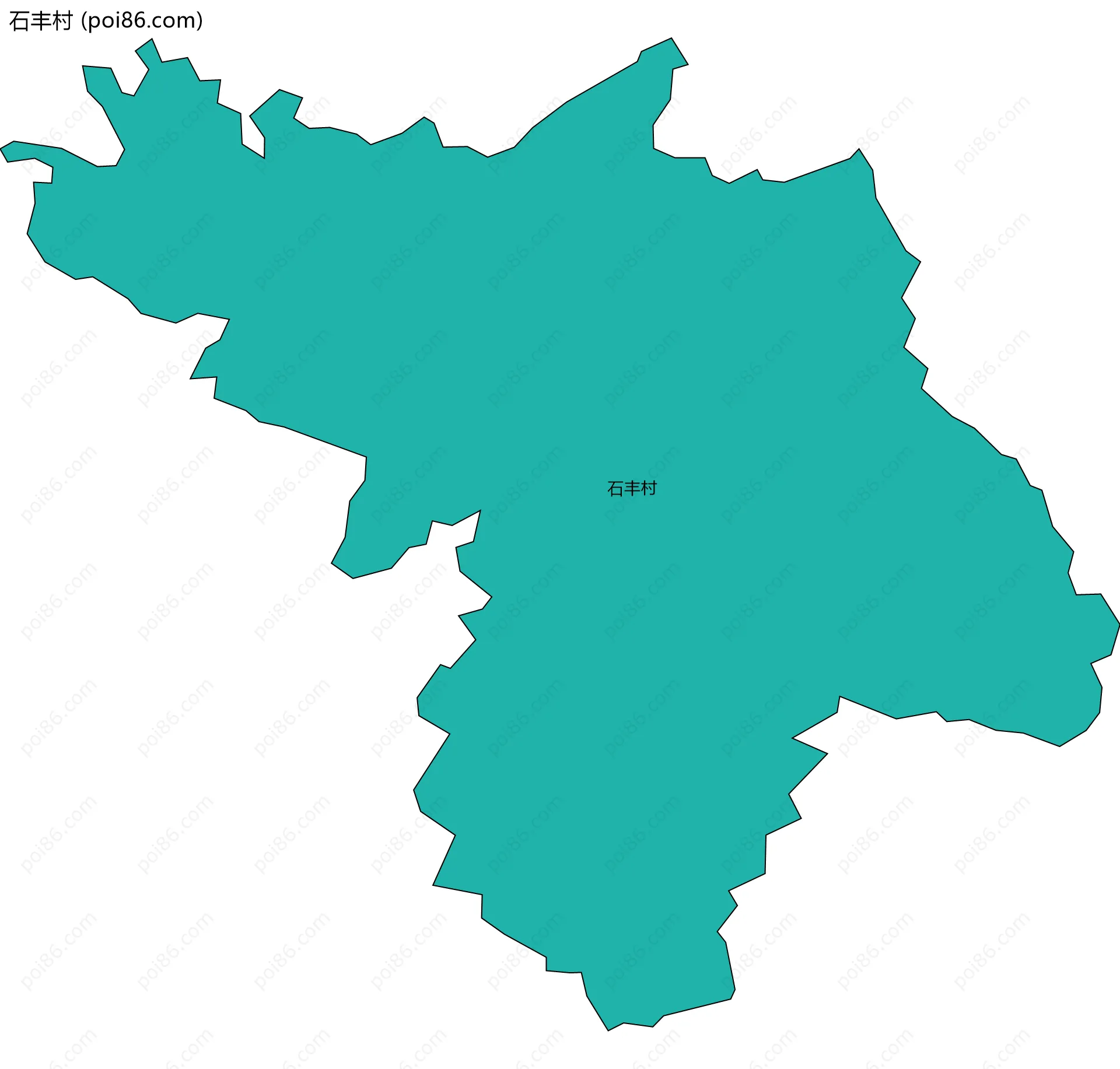 石丰村边界地图