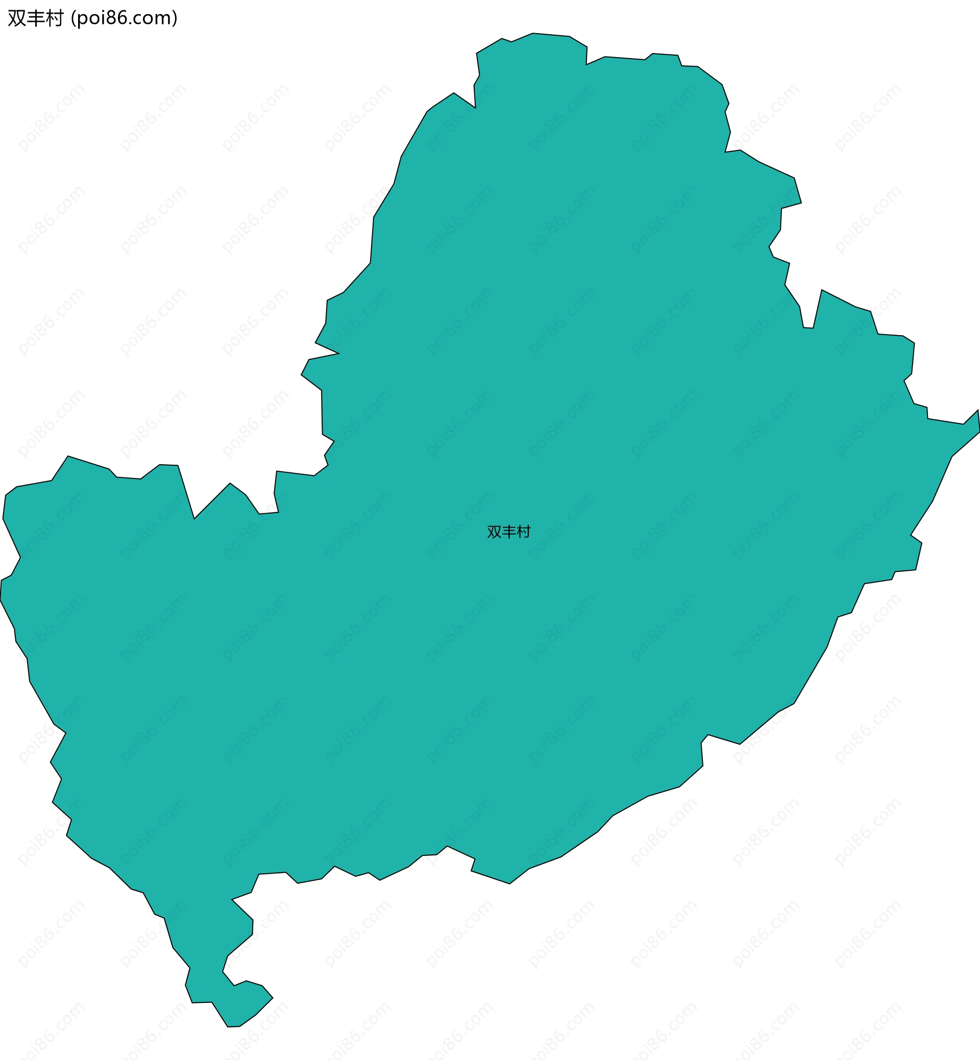 双丰村边界地图