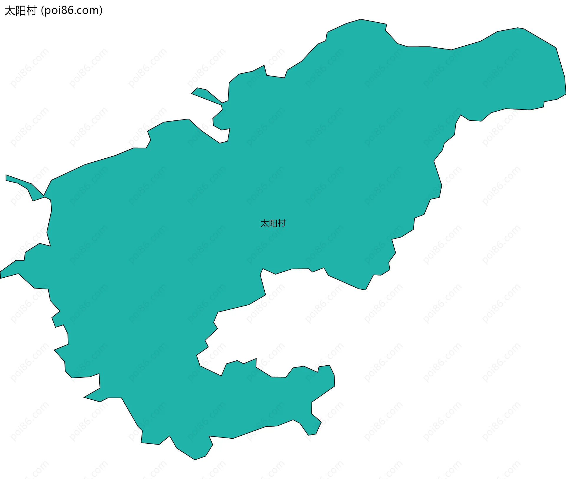 太阳村边界地图