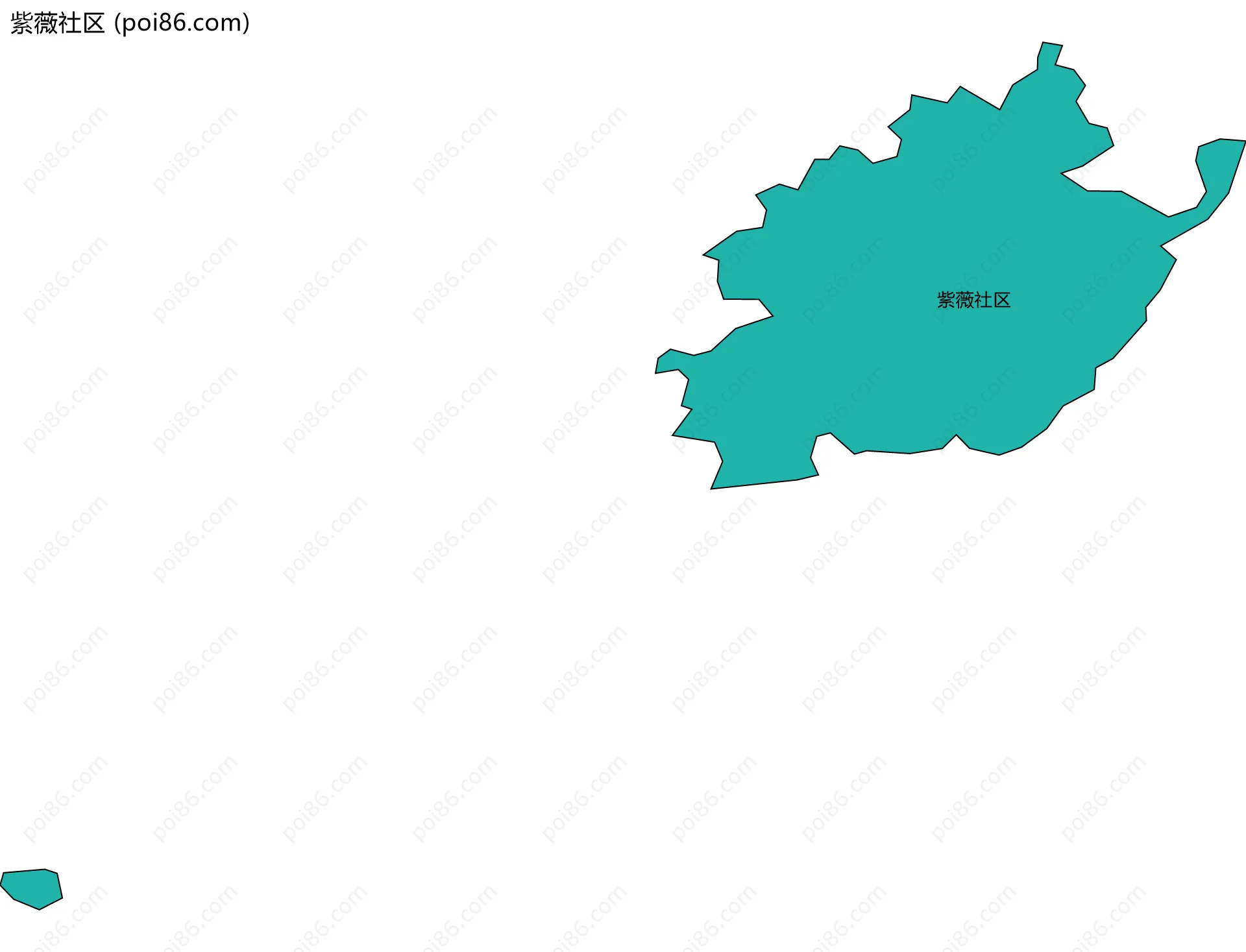 紫薇社区边界地图
