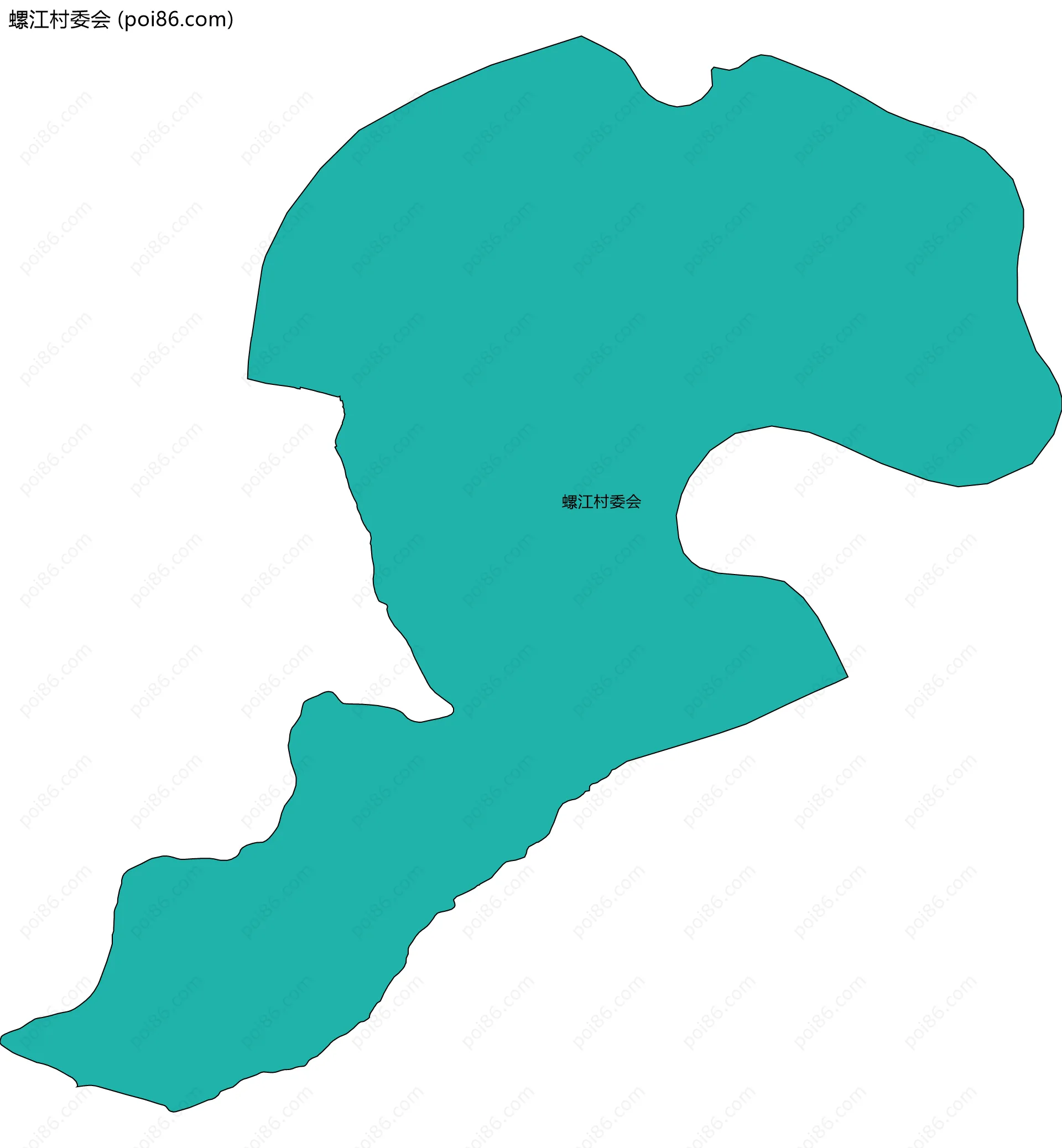 螺江村委会边界地图