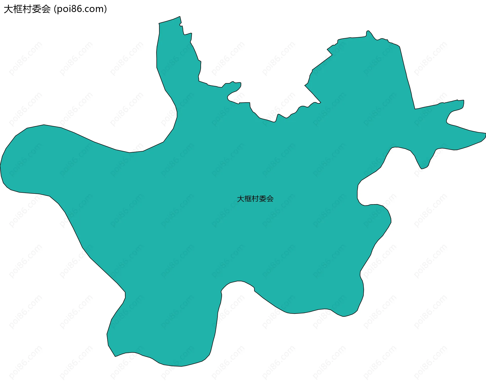 大框村委会边界地图