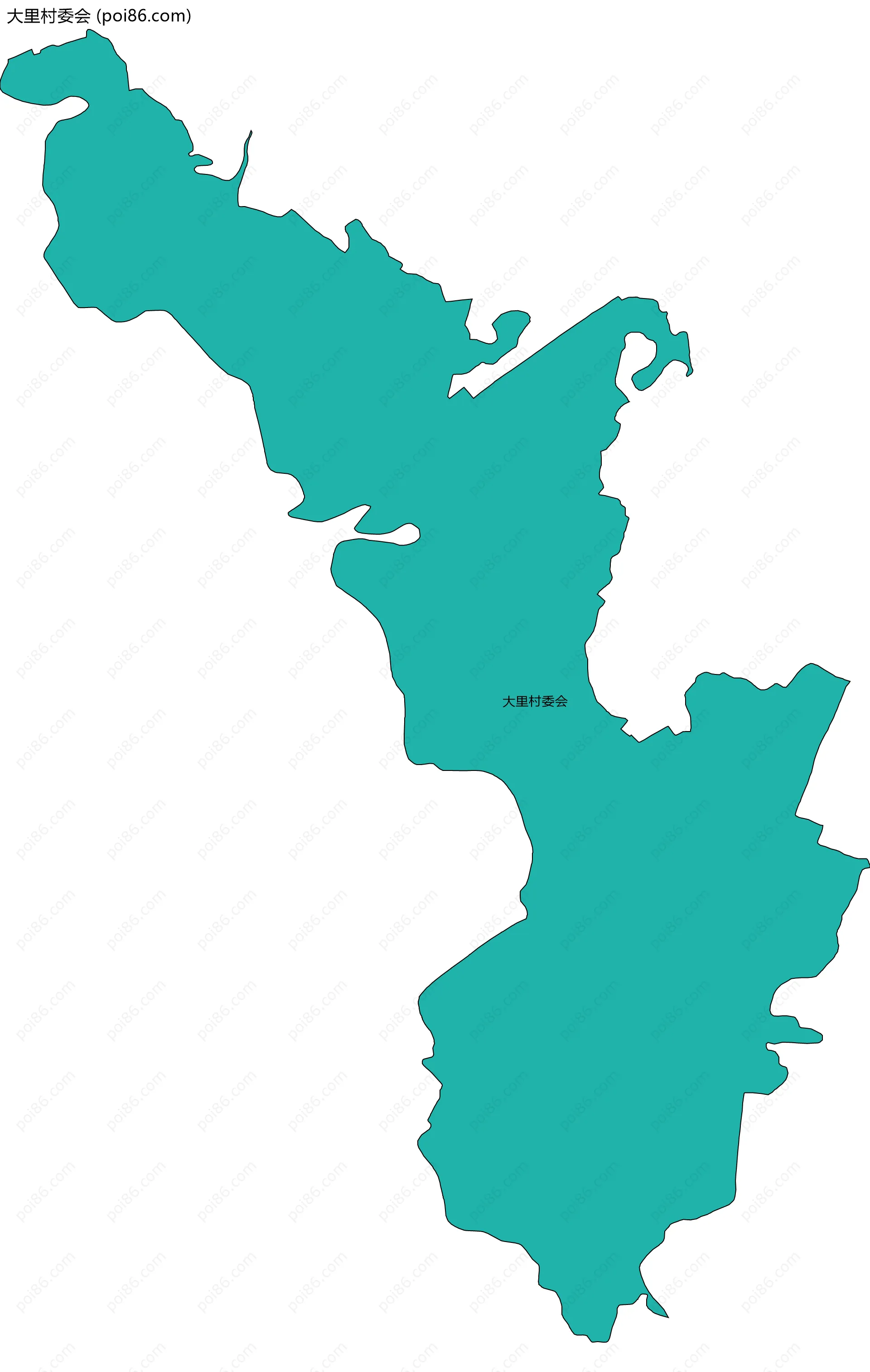 大里村委会边界地图