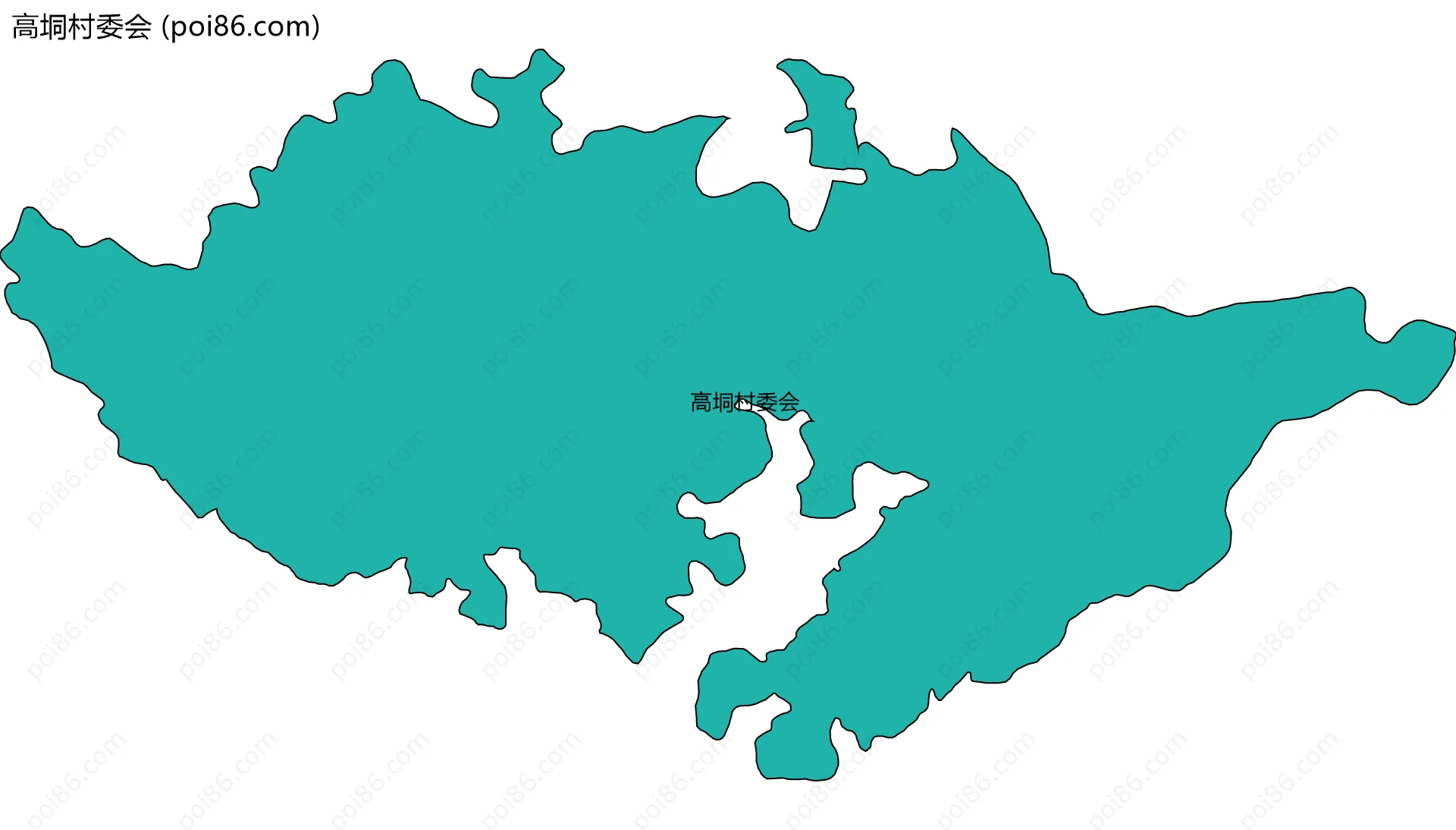 高垌村委会边界地图