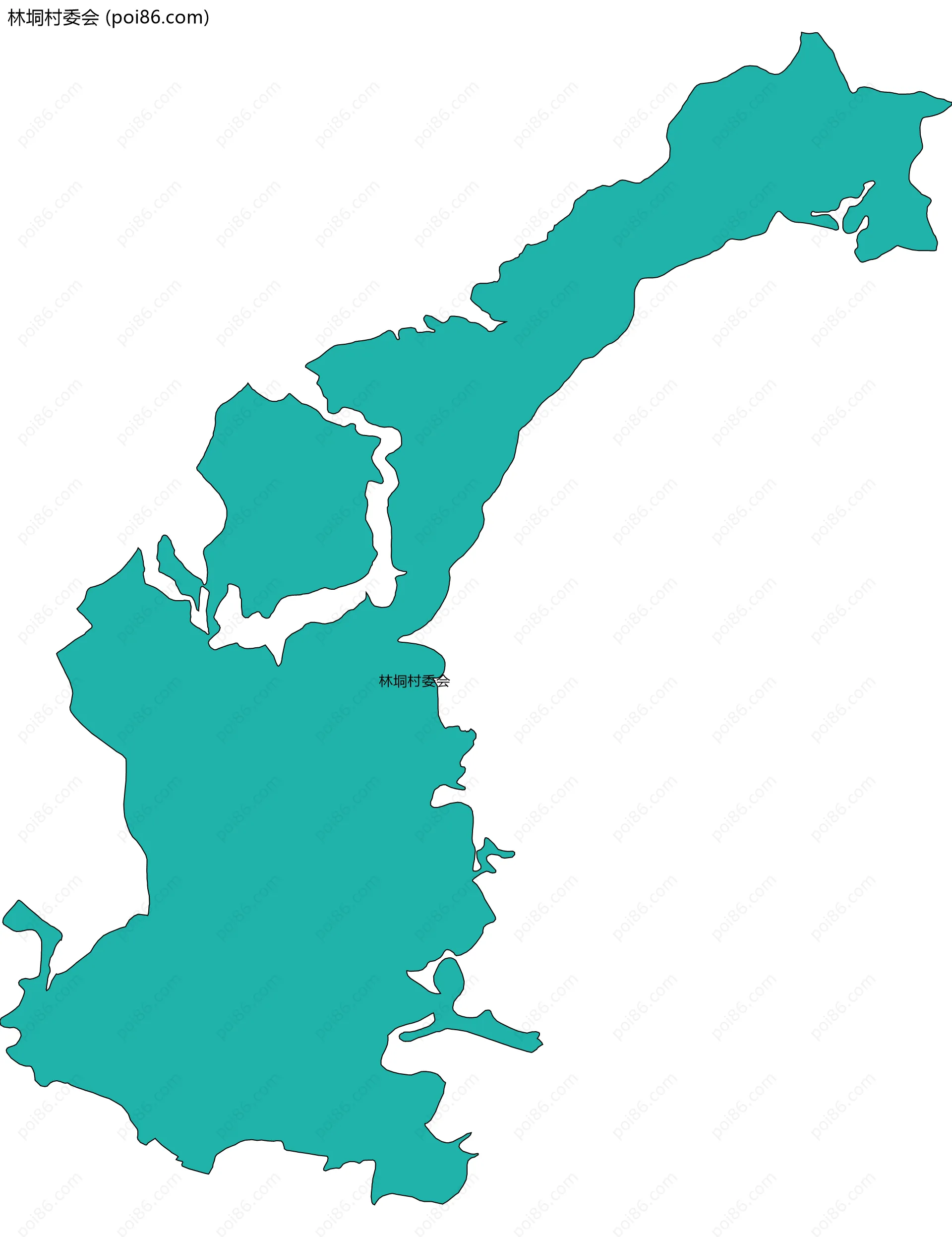 林垌村委会边界地图