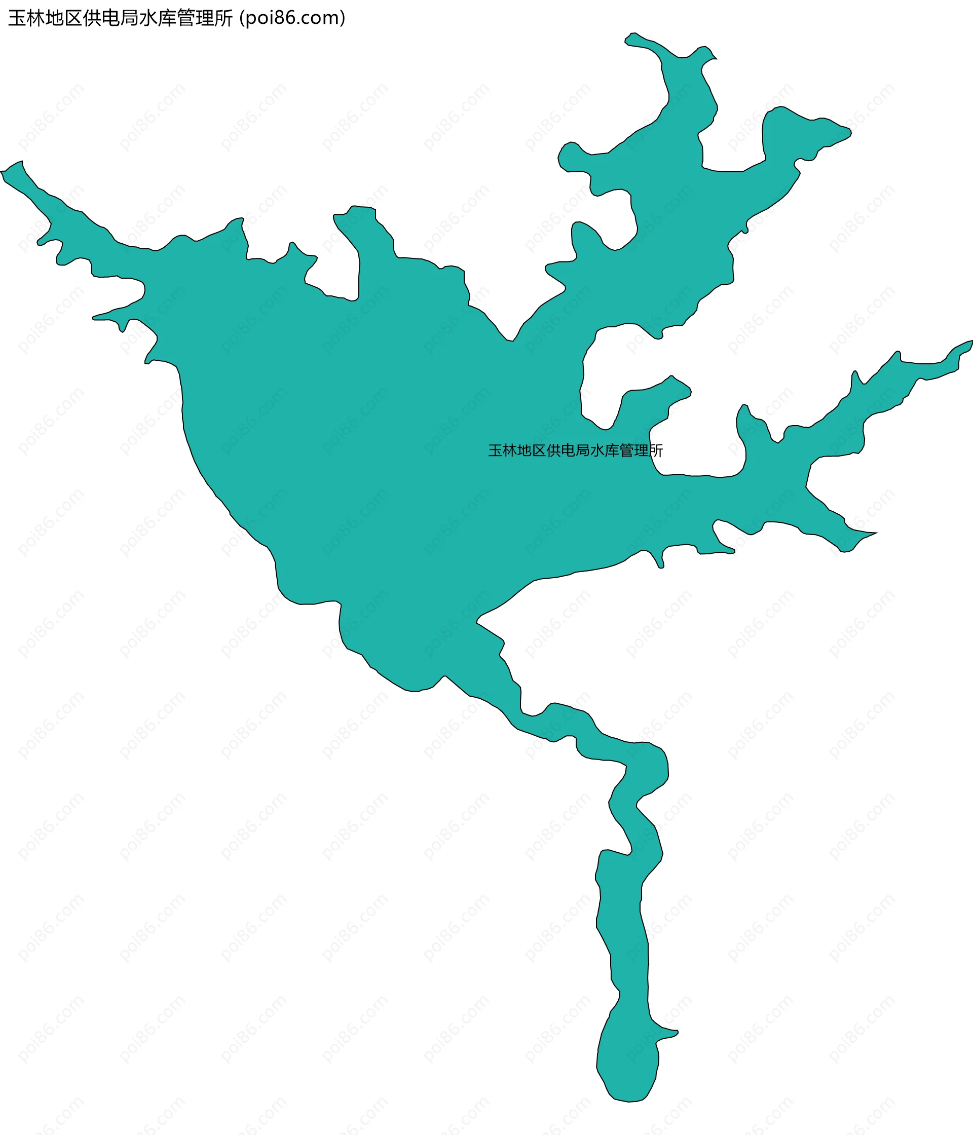 玉林地区供电局水库管理所边界地图