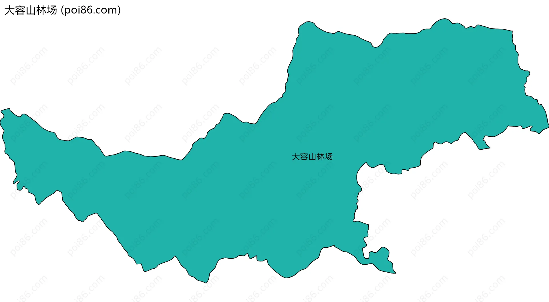 大容山林场边界地图