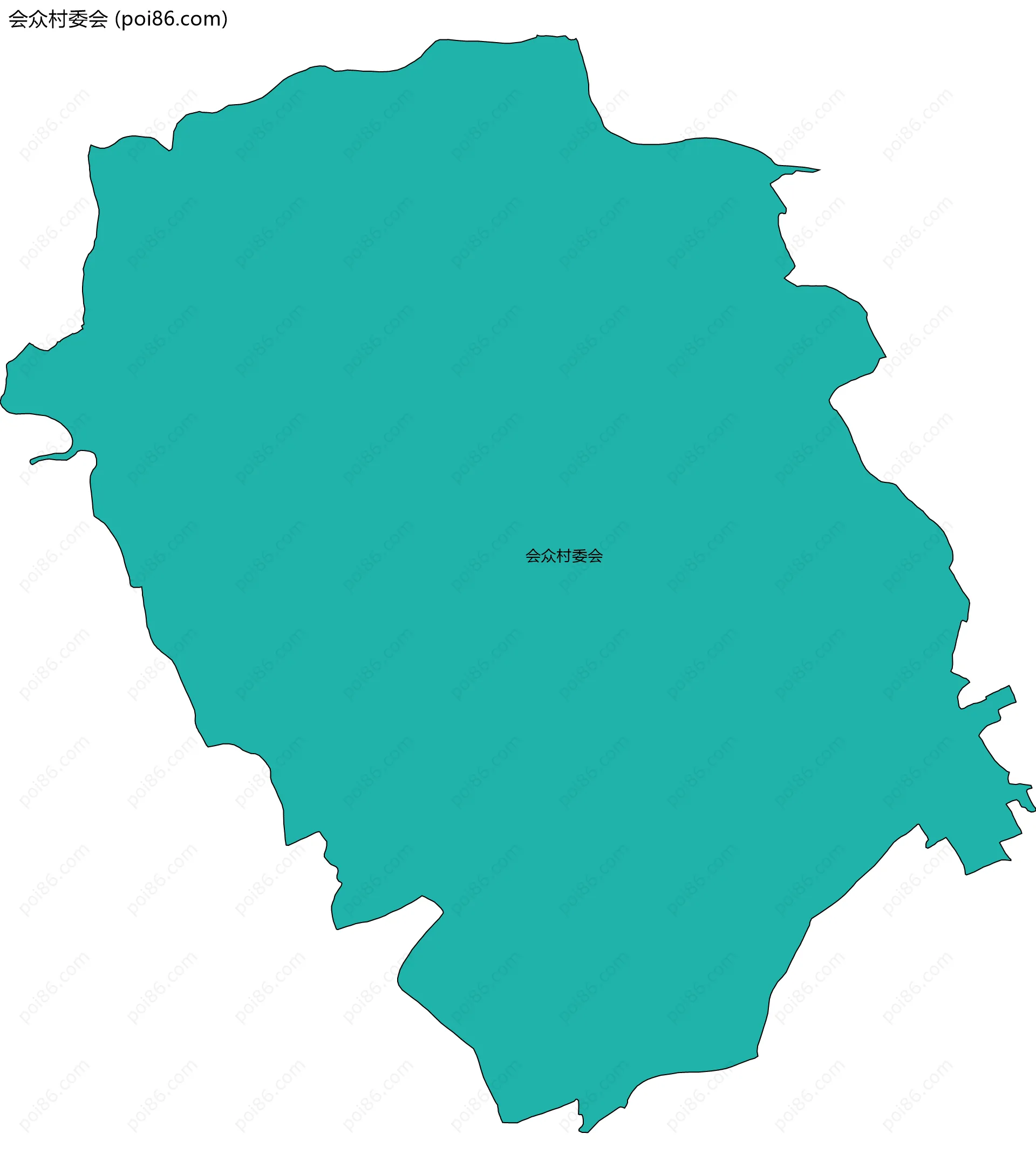 会众村委会边界地图