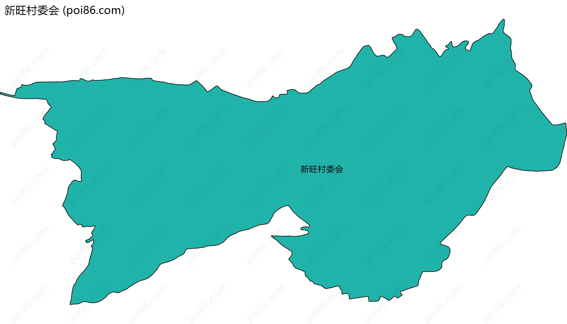 新旺村委会边界地图