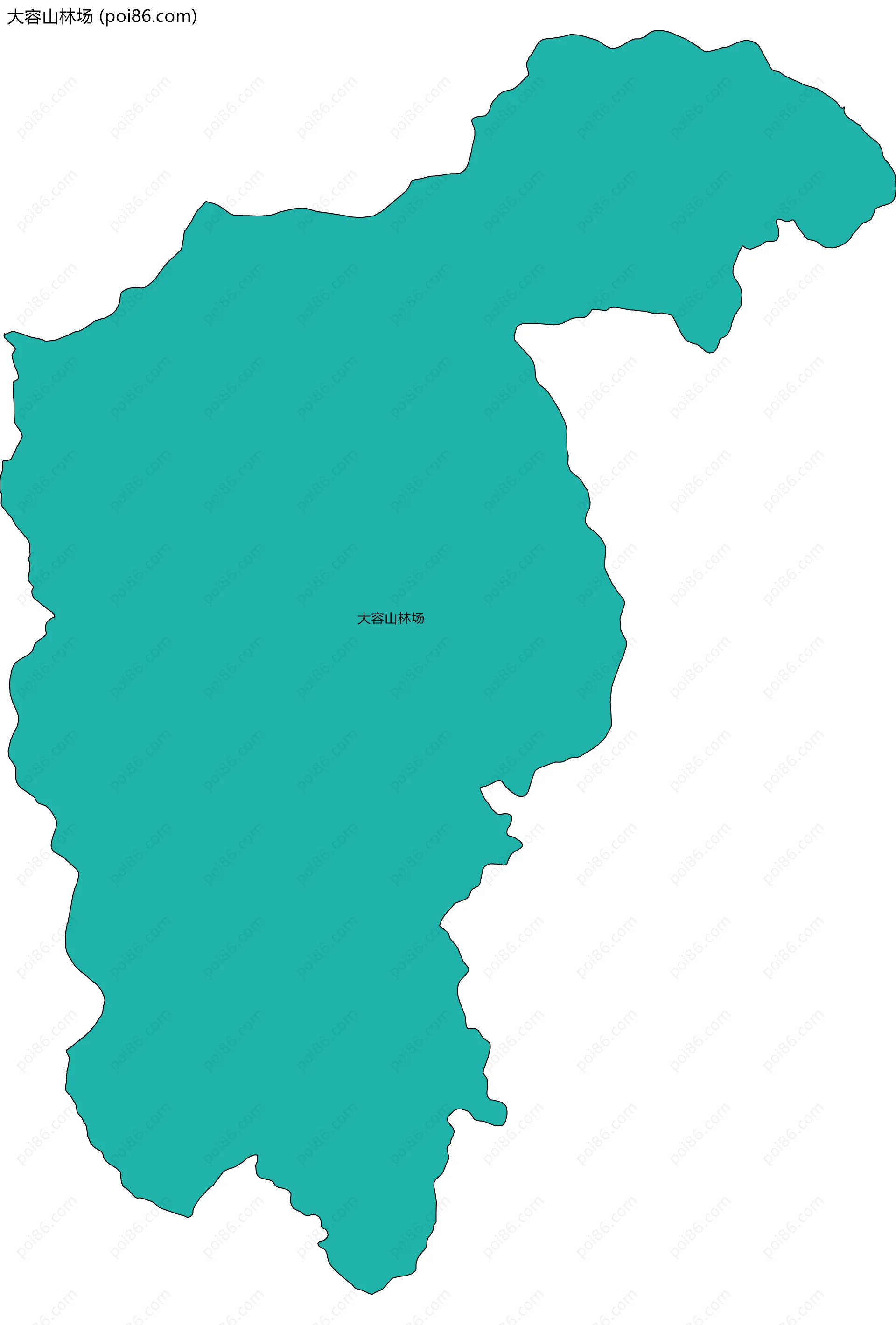 大容山林场边界地图