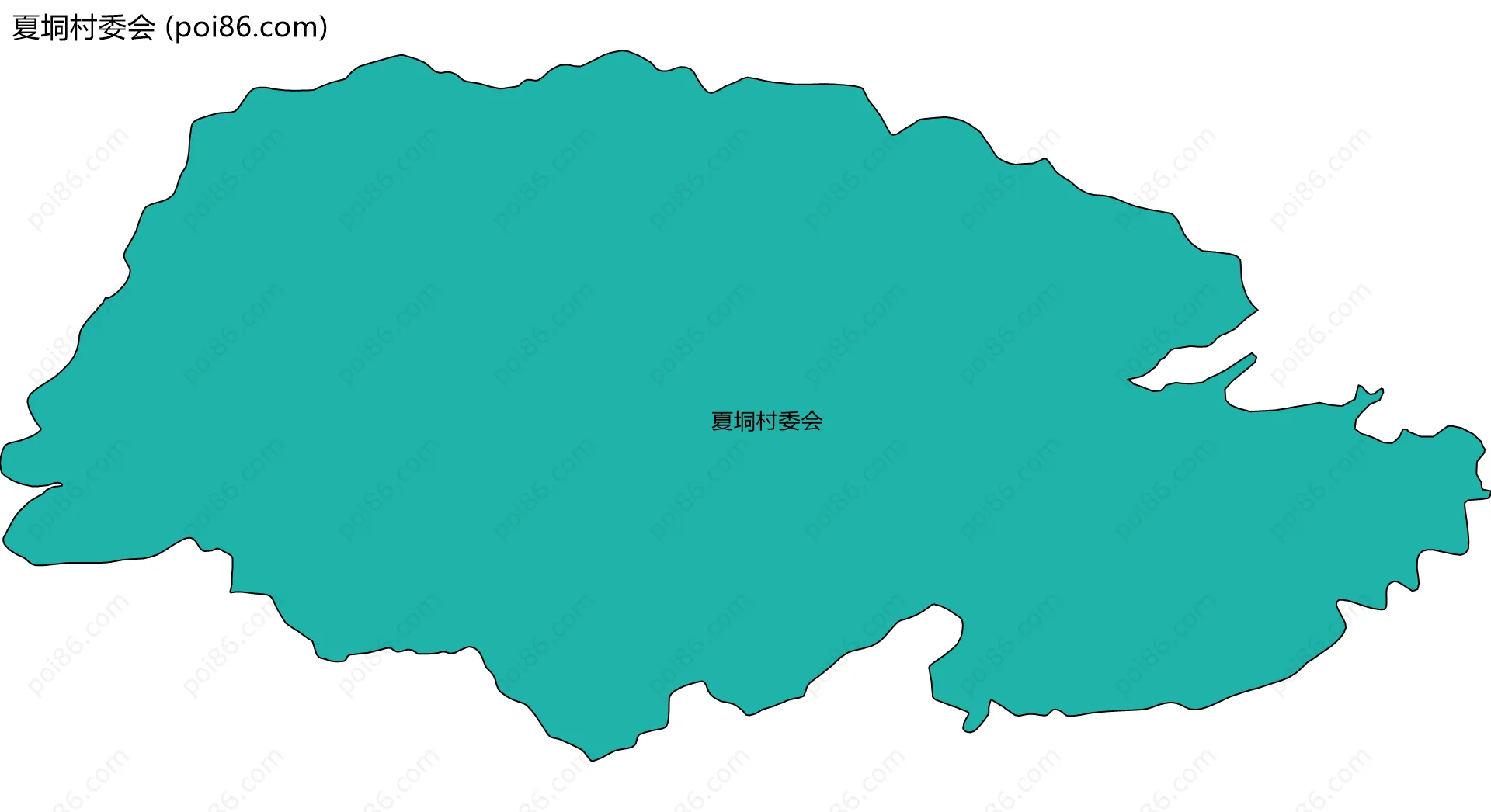 夏垌村委会边界地图