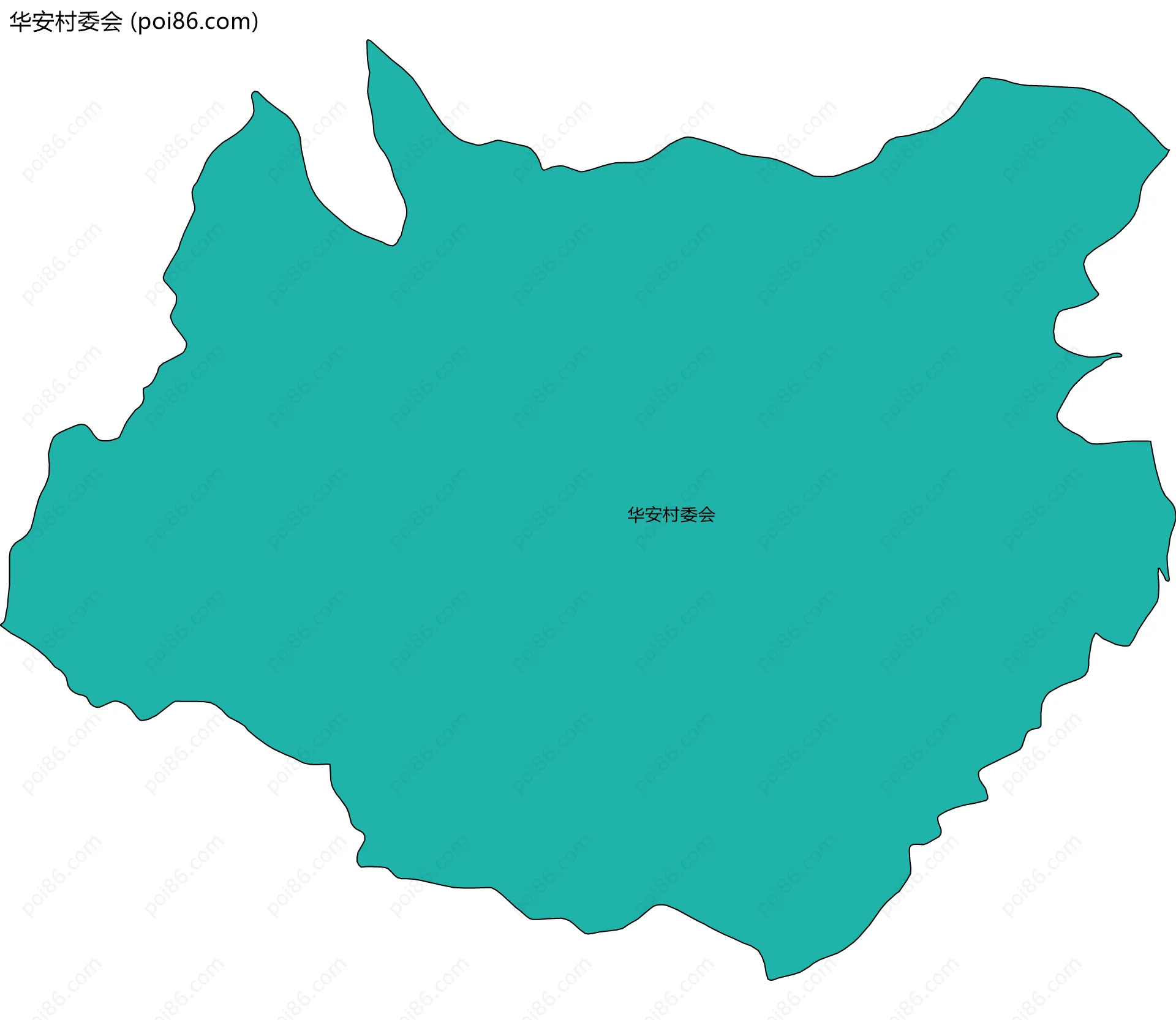 华安村委会边界地图