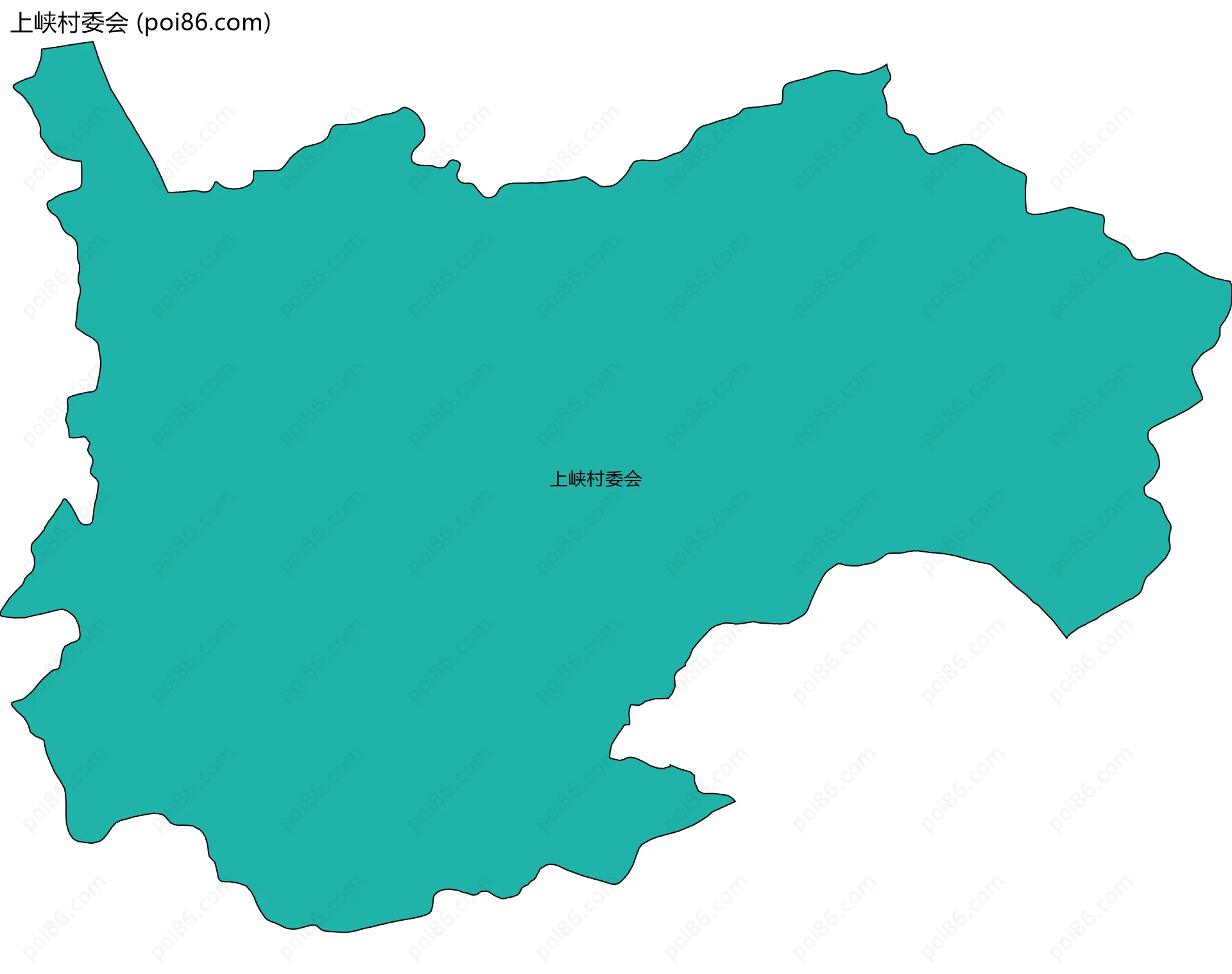 上峡村委会边界地图