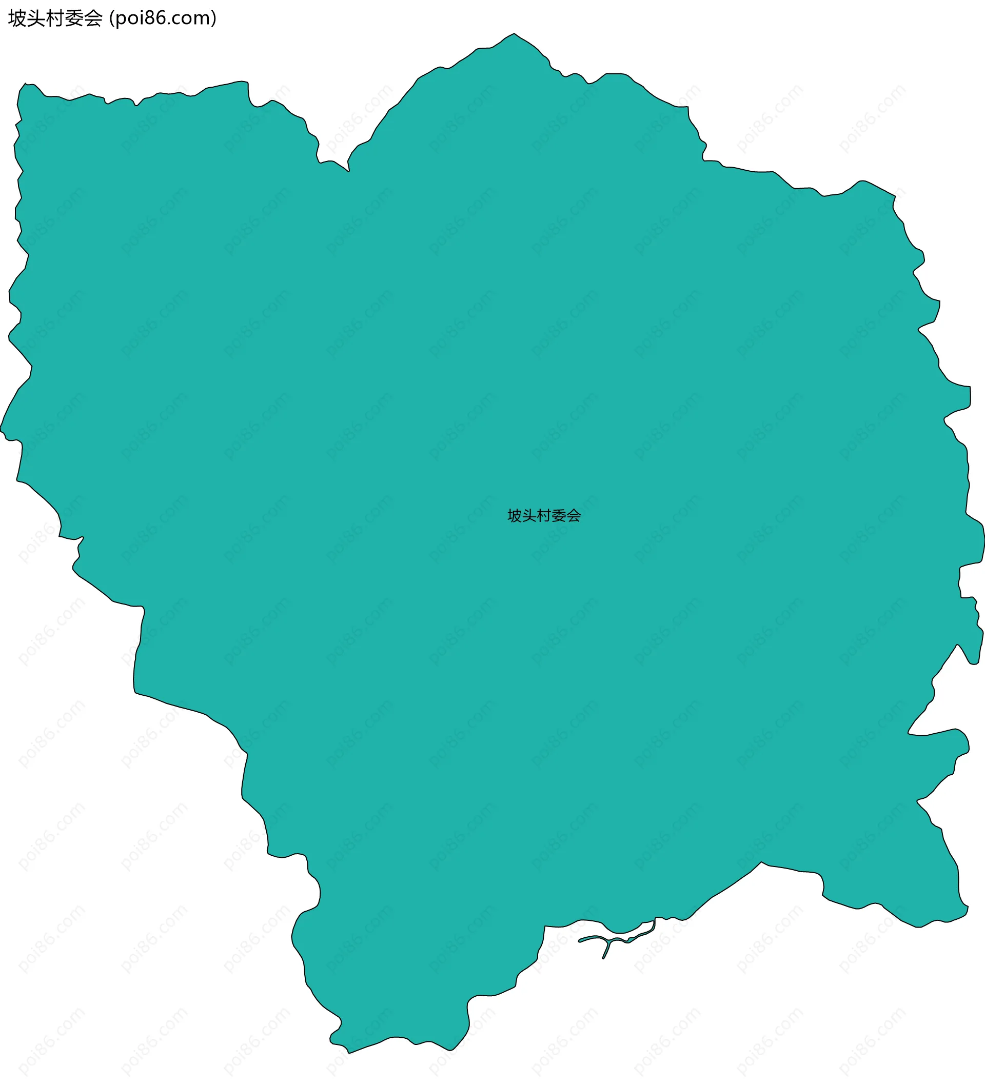 坡头村委会边界地图