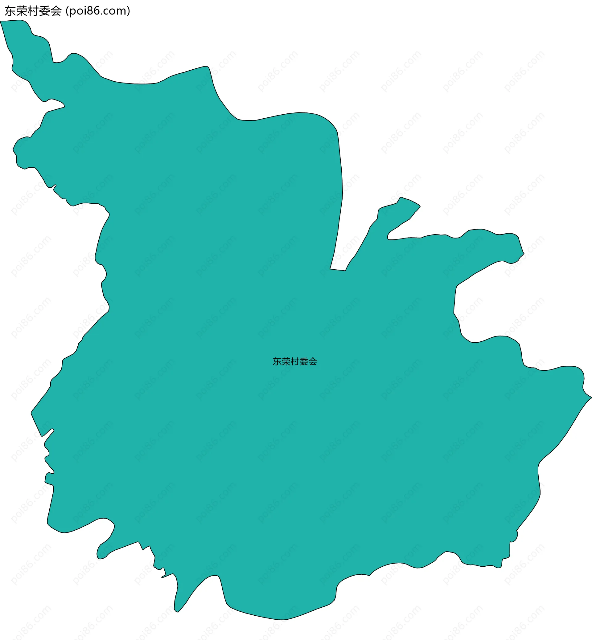 东荣村委会边界地图